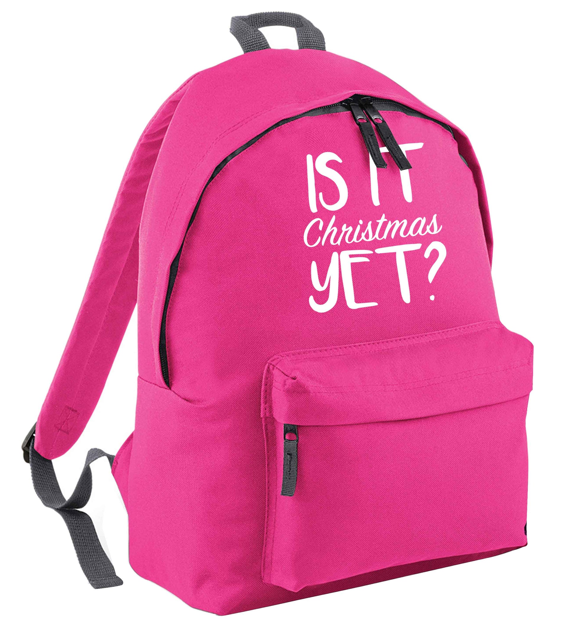 Is it Christmas yet? pink adults backpack