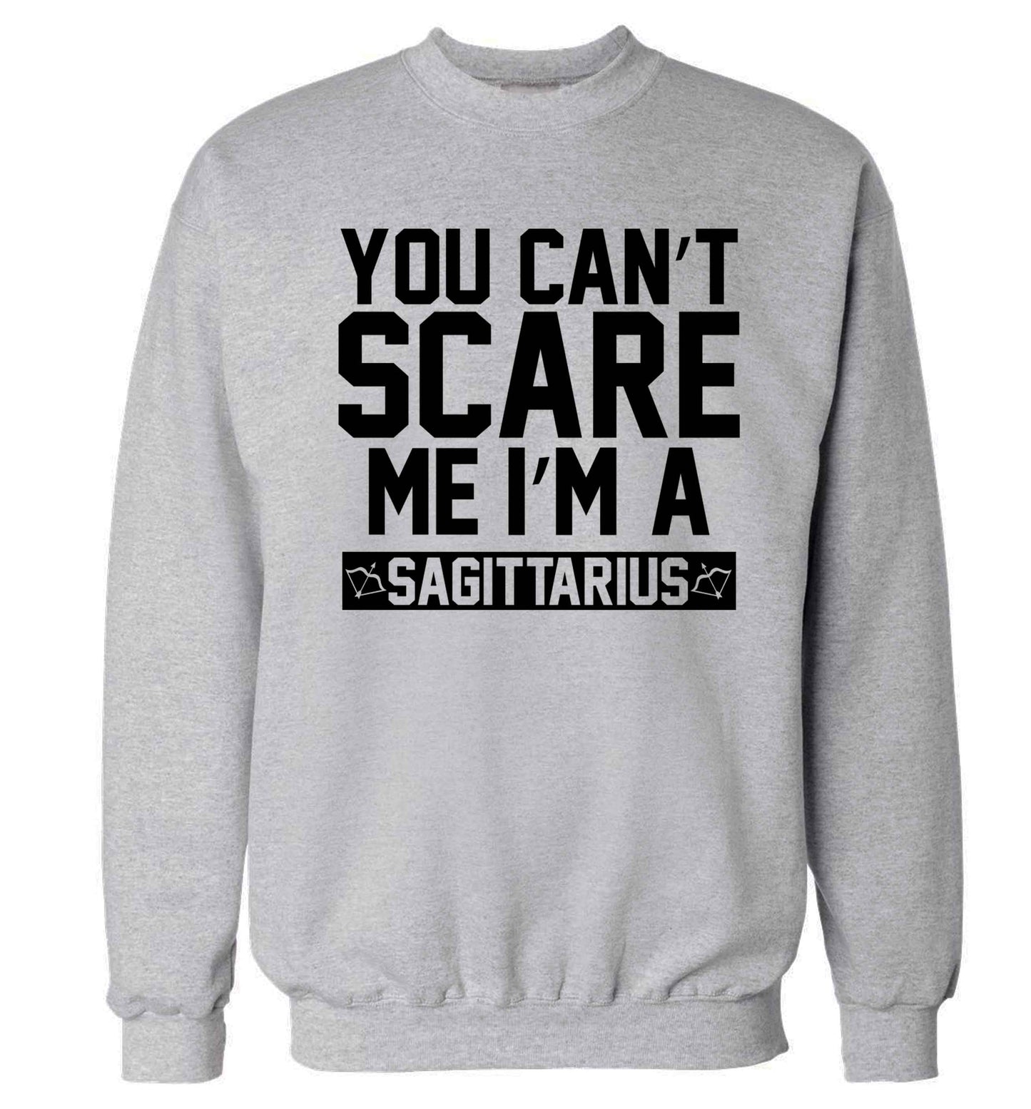 You can't scare me I'm a sagittarius Adult's unisex grey Sweater 2XL