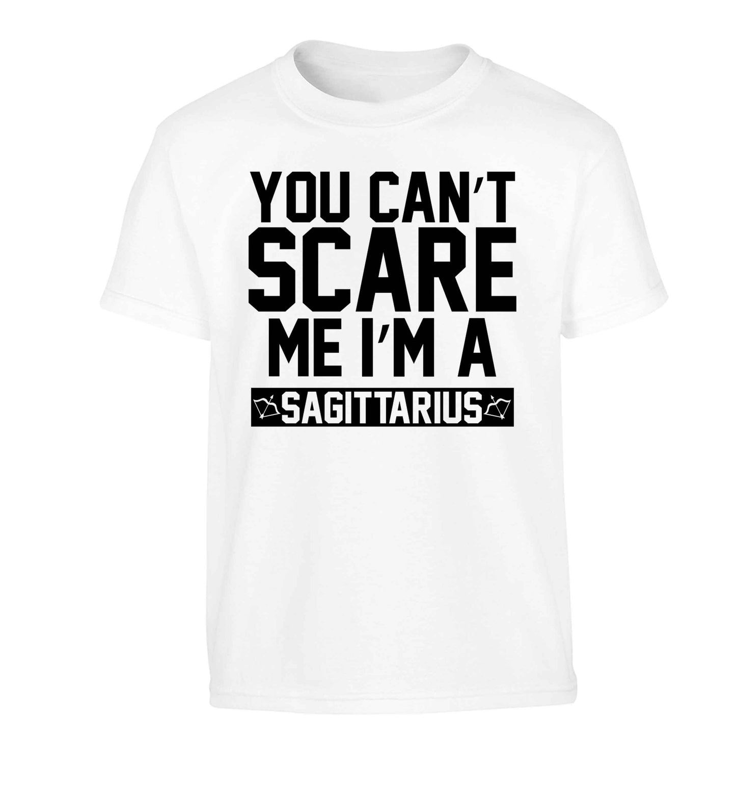 You can't scare me I'm a sagittarius Children's white Tshirt 12-13 Years