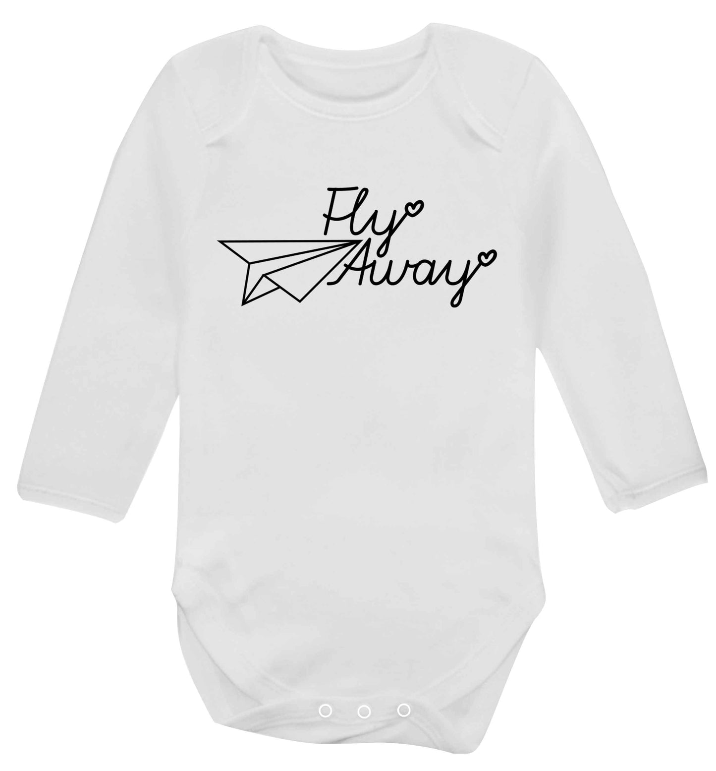 Fly away Baby Vest long sleeved white 6-12 months