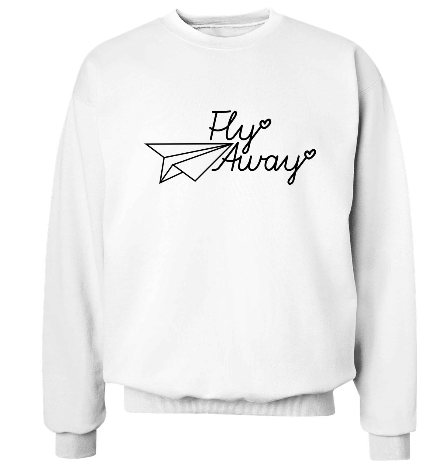 Fly away Adult's unisex white Sweater 2XL