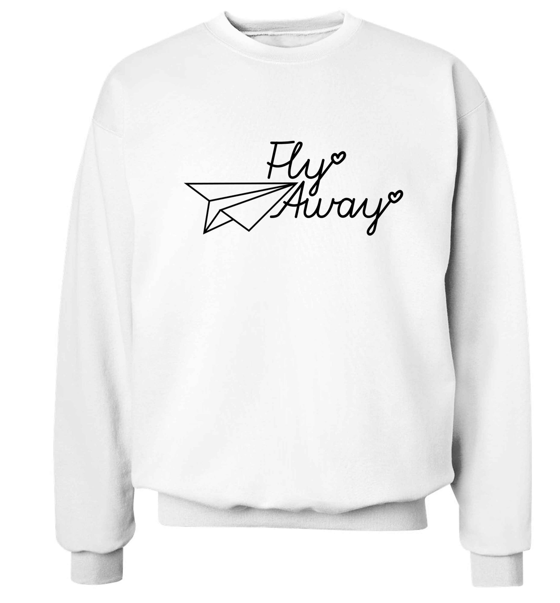 Fly away Adult's unisex white Sweater 2XL