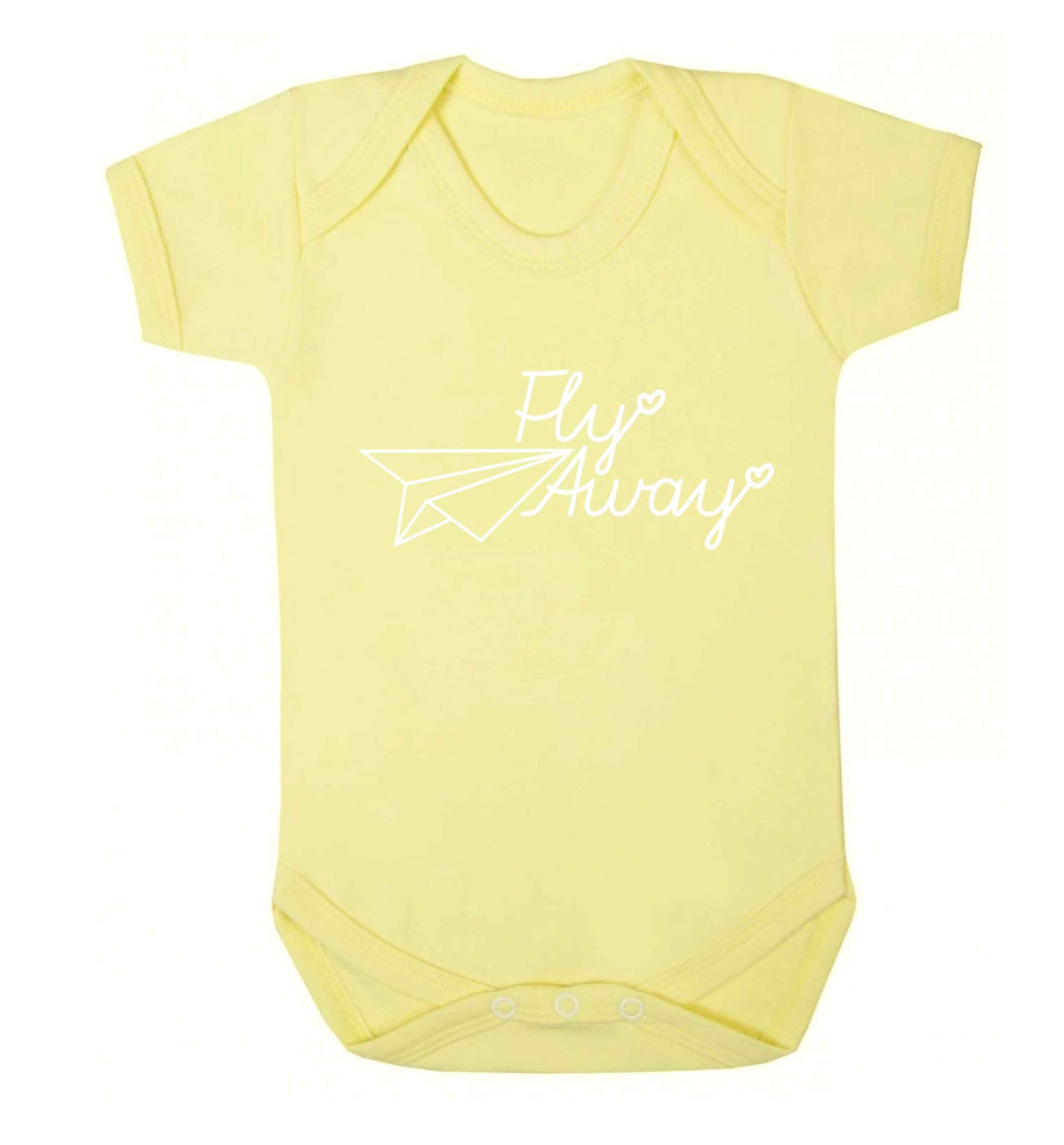 Fly away Baby Vest pale yellow 18-24 months