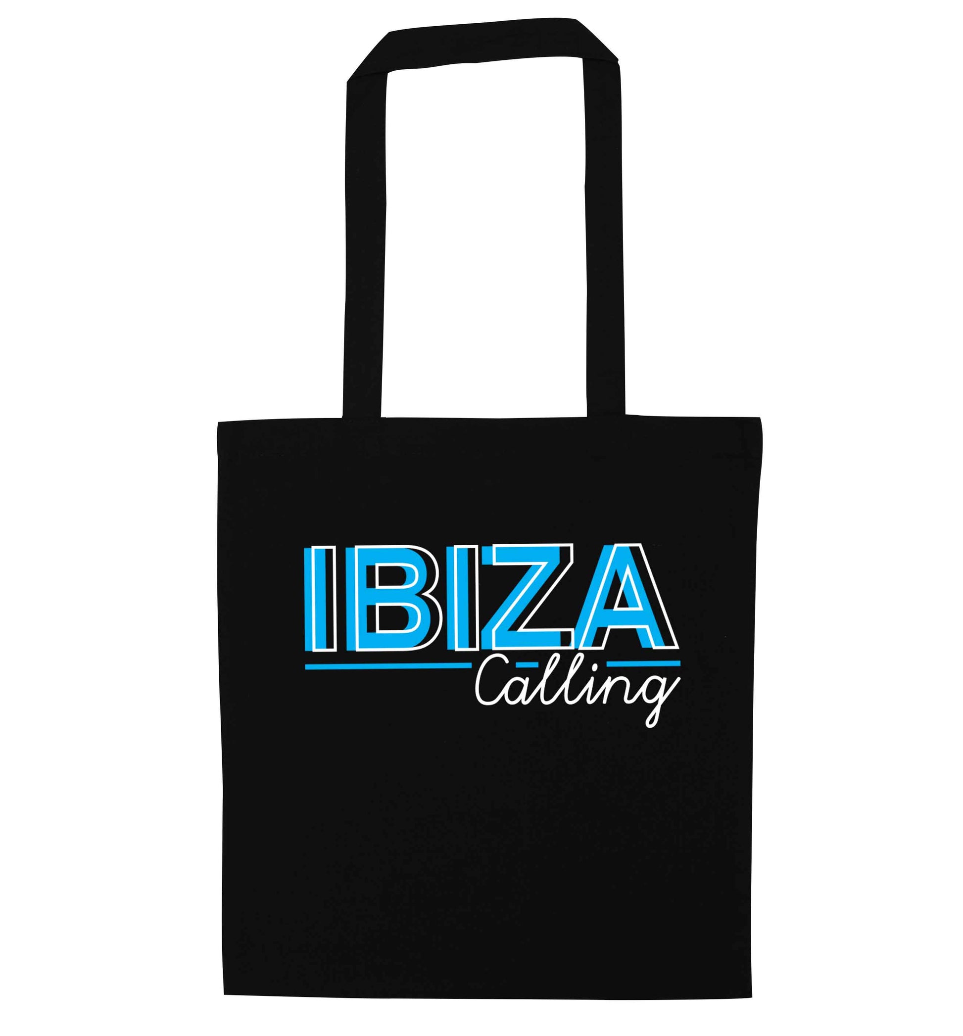Ibiza calling black tote bag