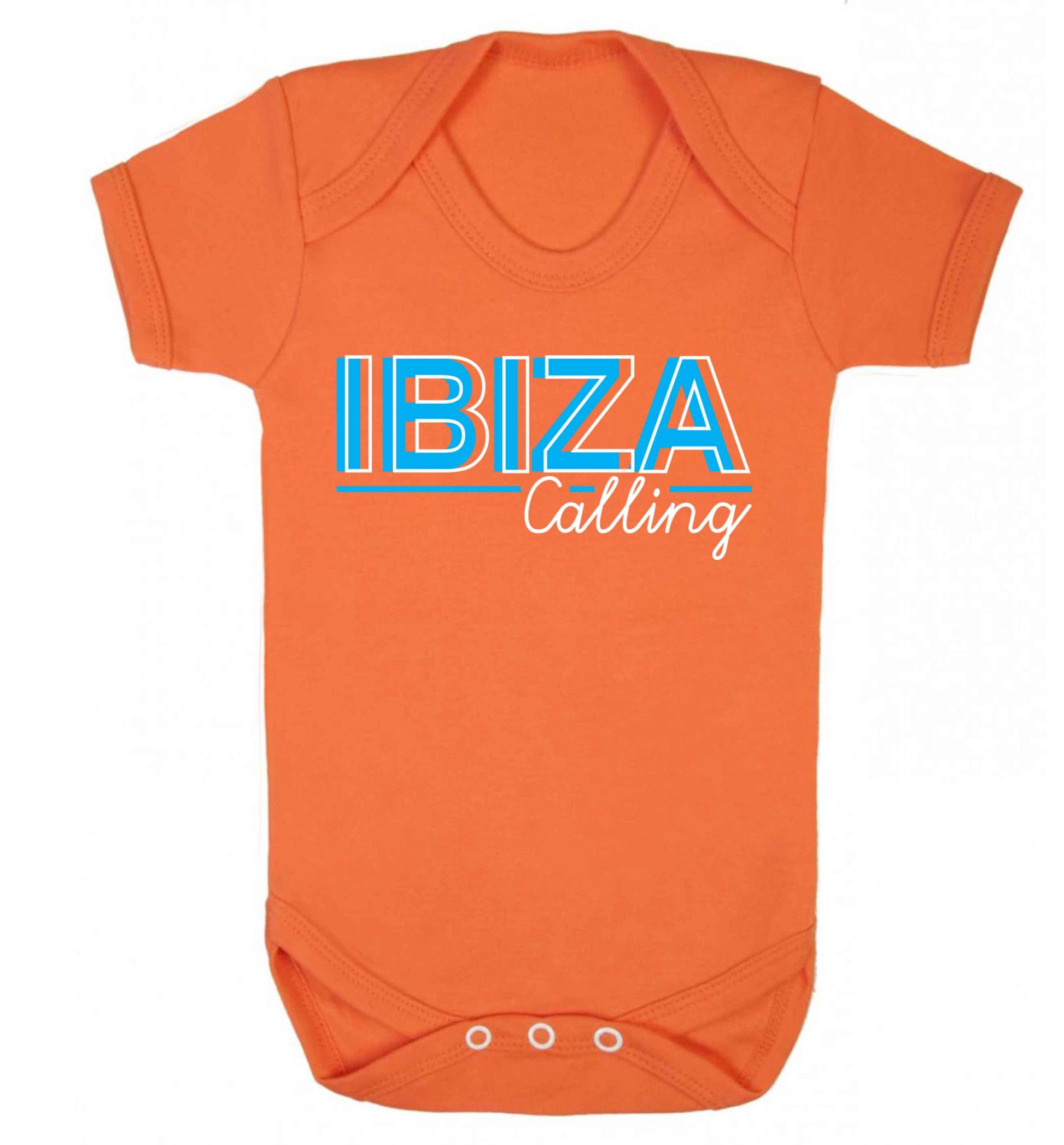 Ibiza calling Baby Vest orange 18-24 months
