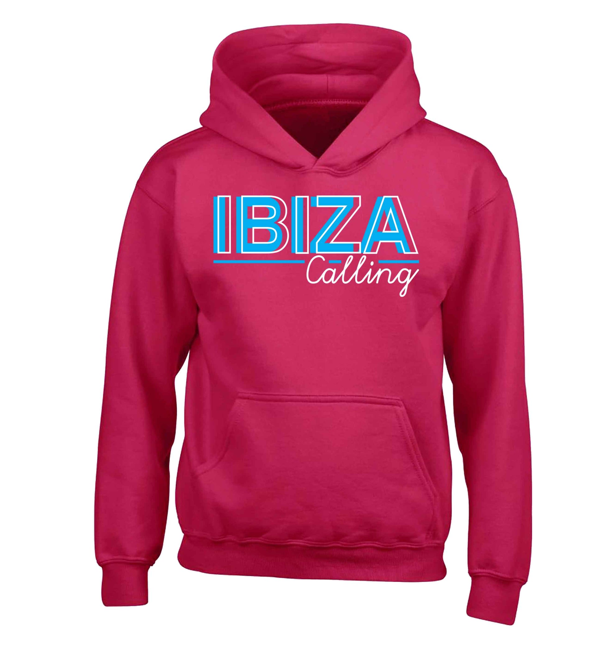 Ibiza calling children's pink hoodie 12-13 Years
