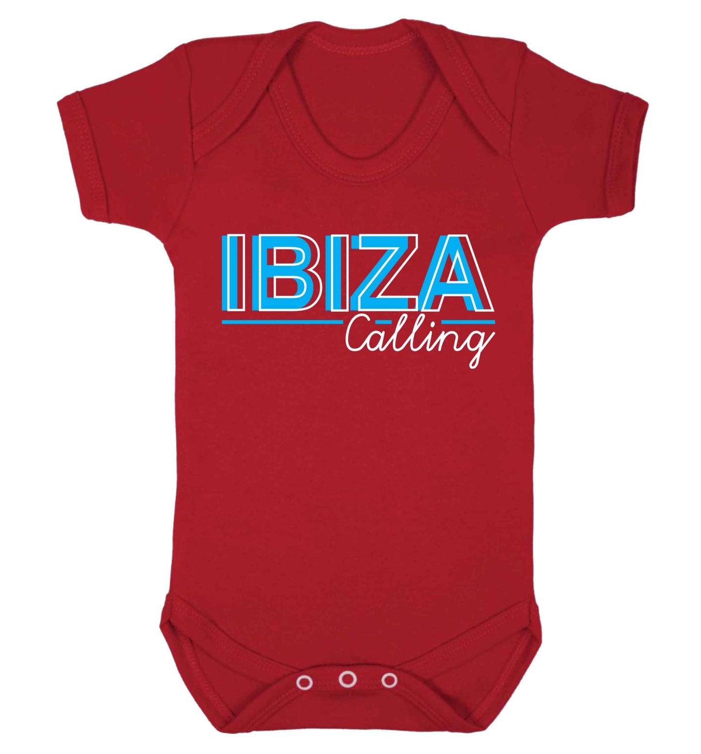 Ibiza calling Baby Vest red 18-24 months