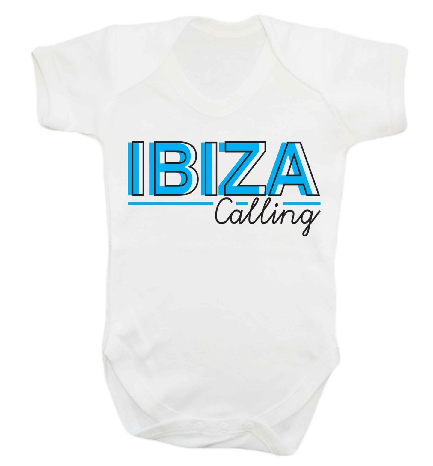 Ibiza calling Baby Vest white 18-24 months