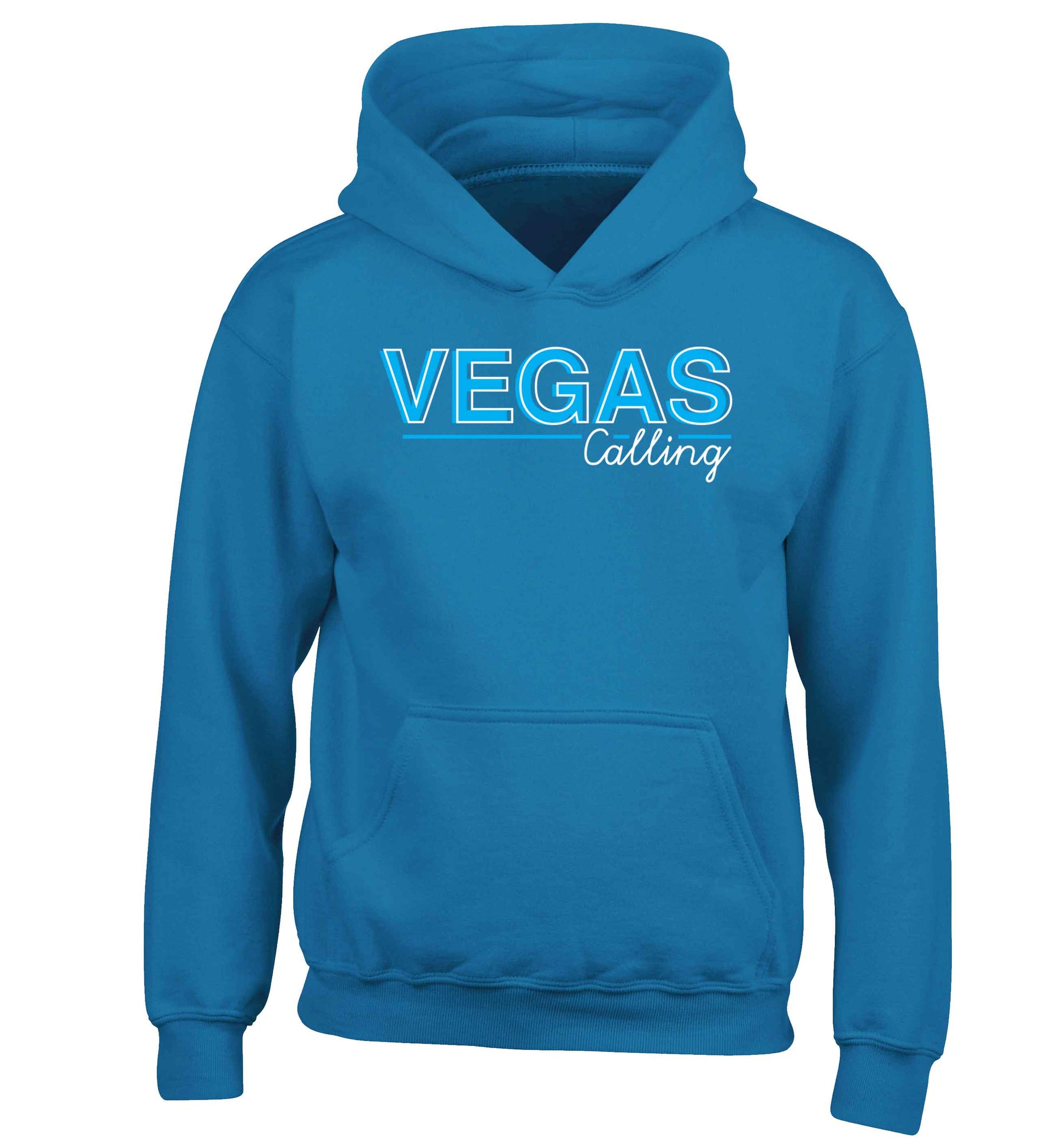 Vegas calling children's blue hoodie 12-13 Years