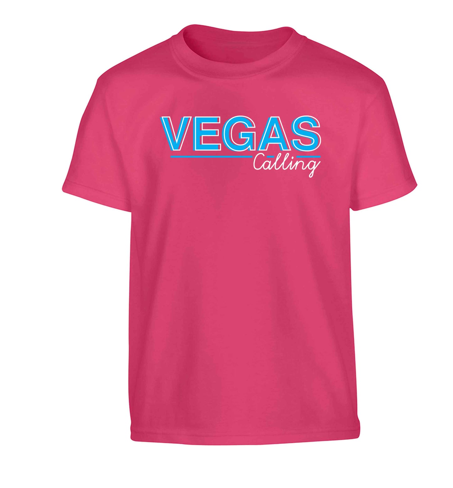 Vegas calling Children's pink Tshirt 12-13 Years