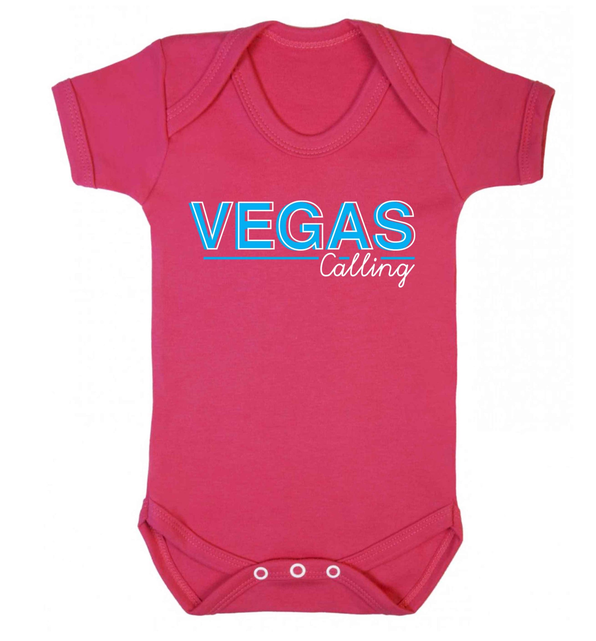 Vegas calling Baby Vest dark pink 18-24 months