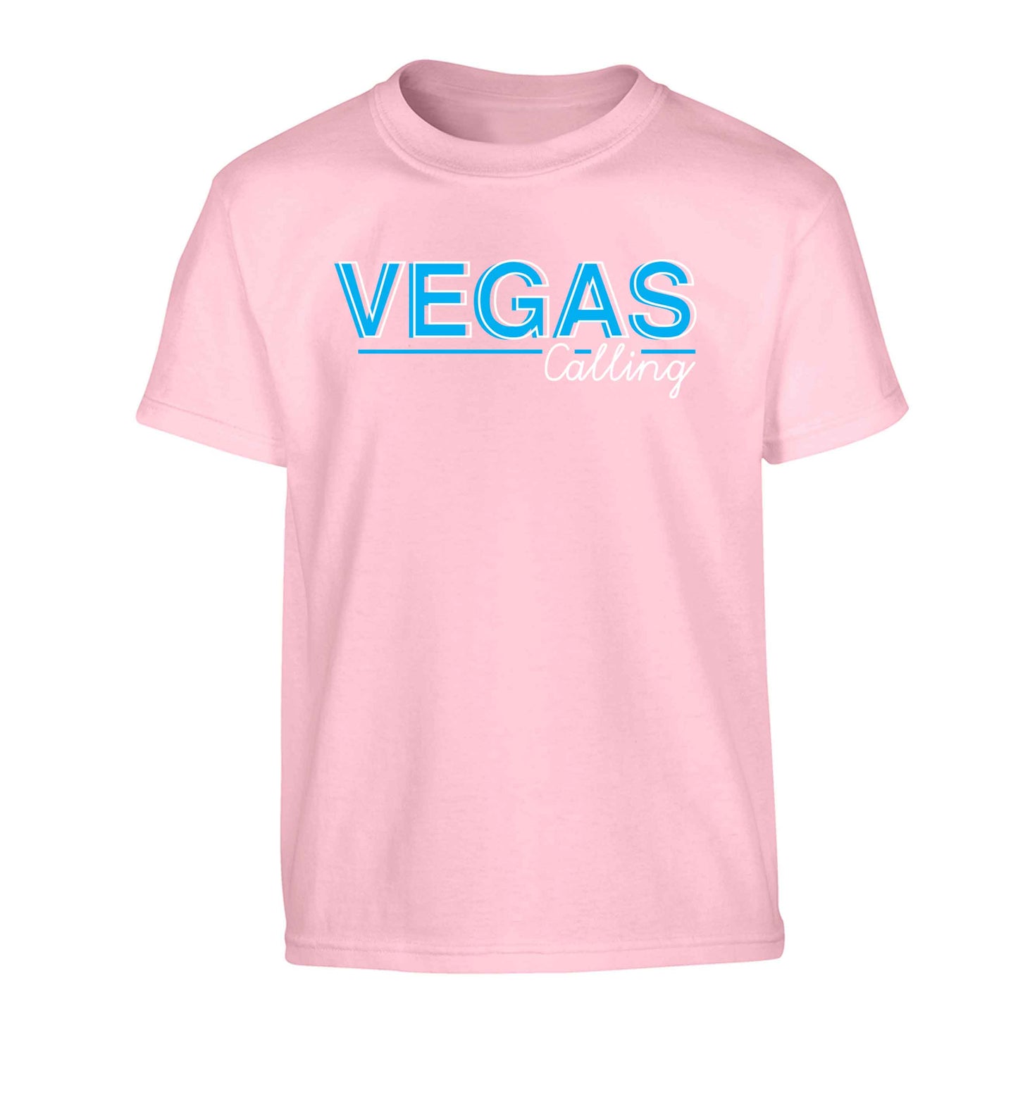 Vegas calling Children's light pink Tshirt 12-13 Years