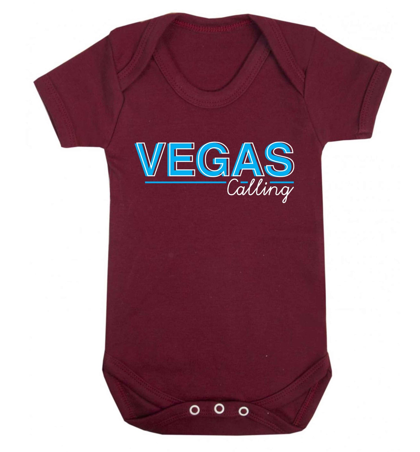 Vegas calling Baby Vest maroon 18-24 months