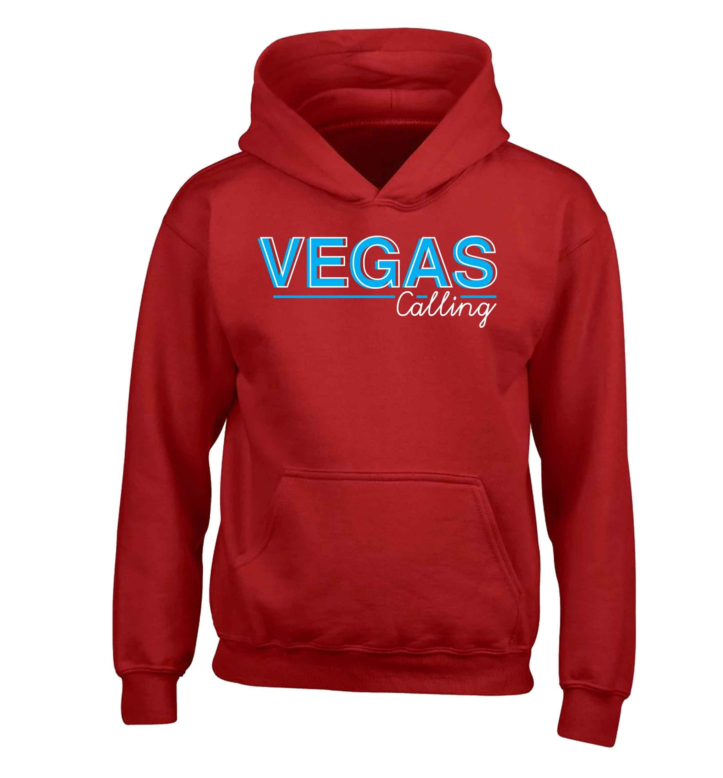Vegas calling children's red hoodie 12-13 Years