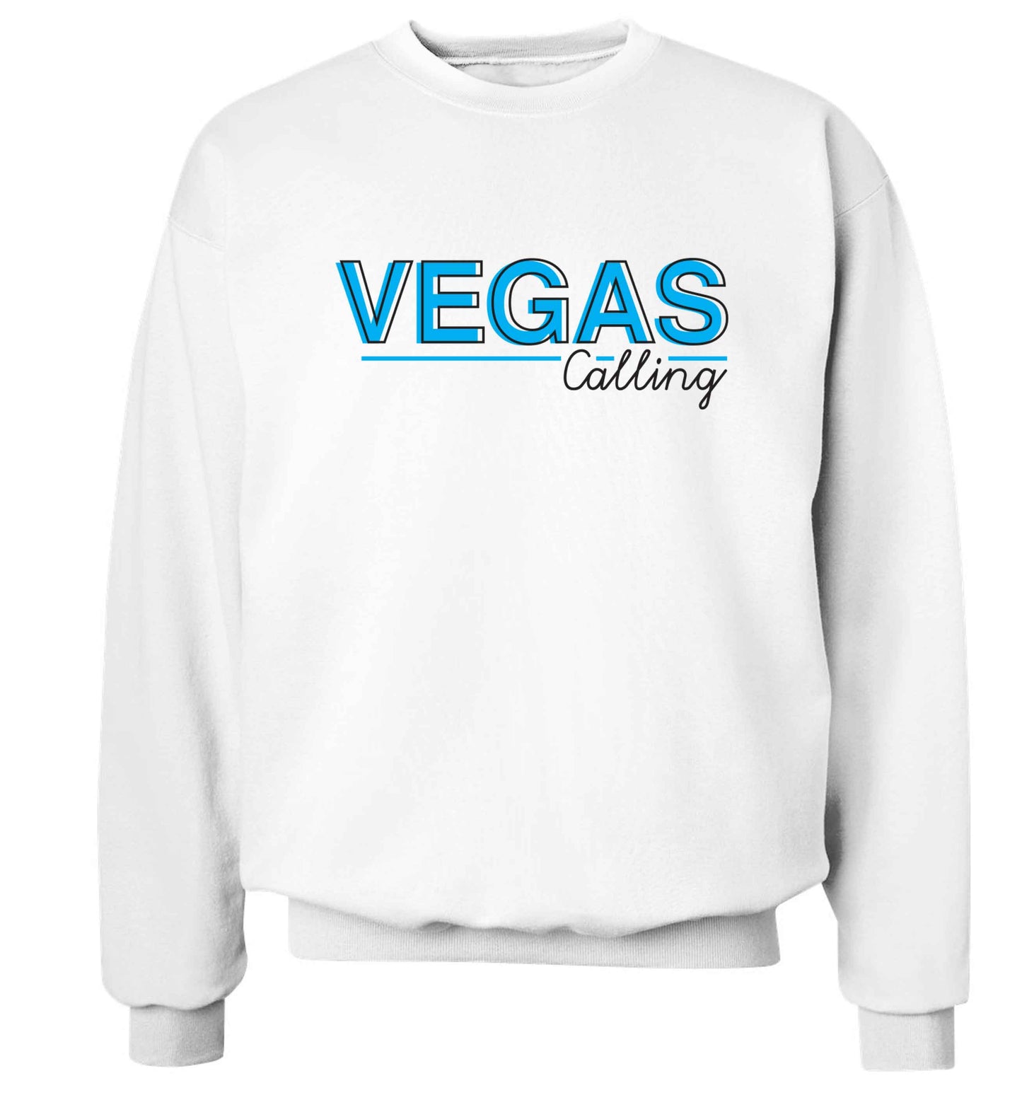 Vegas calling Adult's unisex white Sweater 2XL