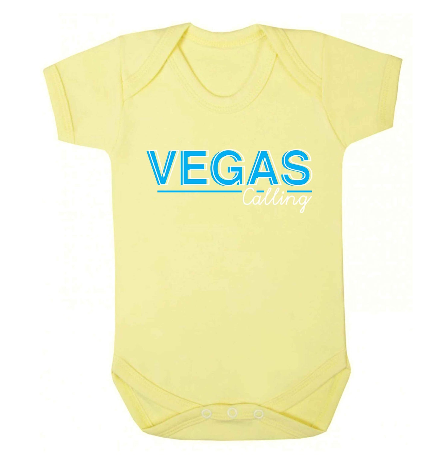 Vegas calling Baby Vest pale yellow 18-24 months
