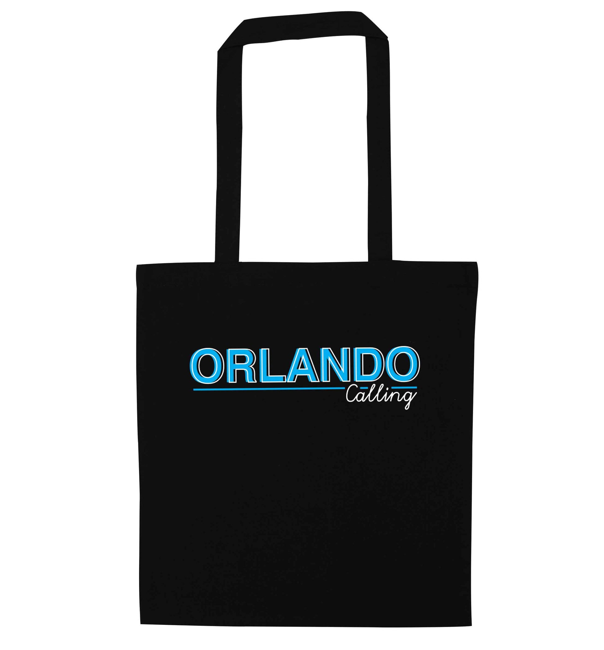 Orlando calling black tote bag
