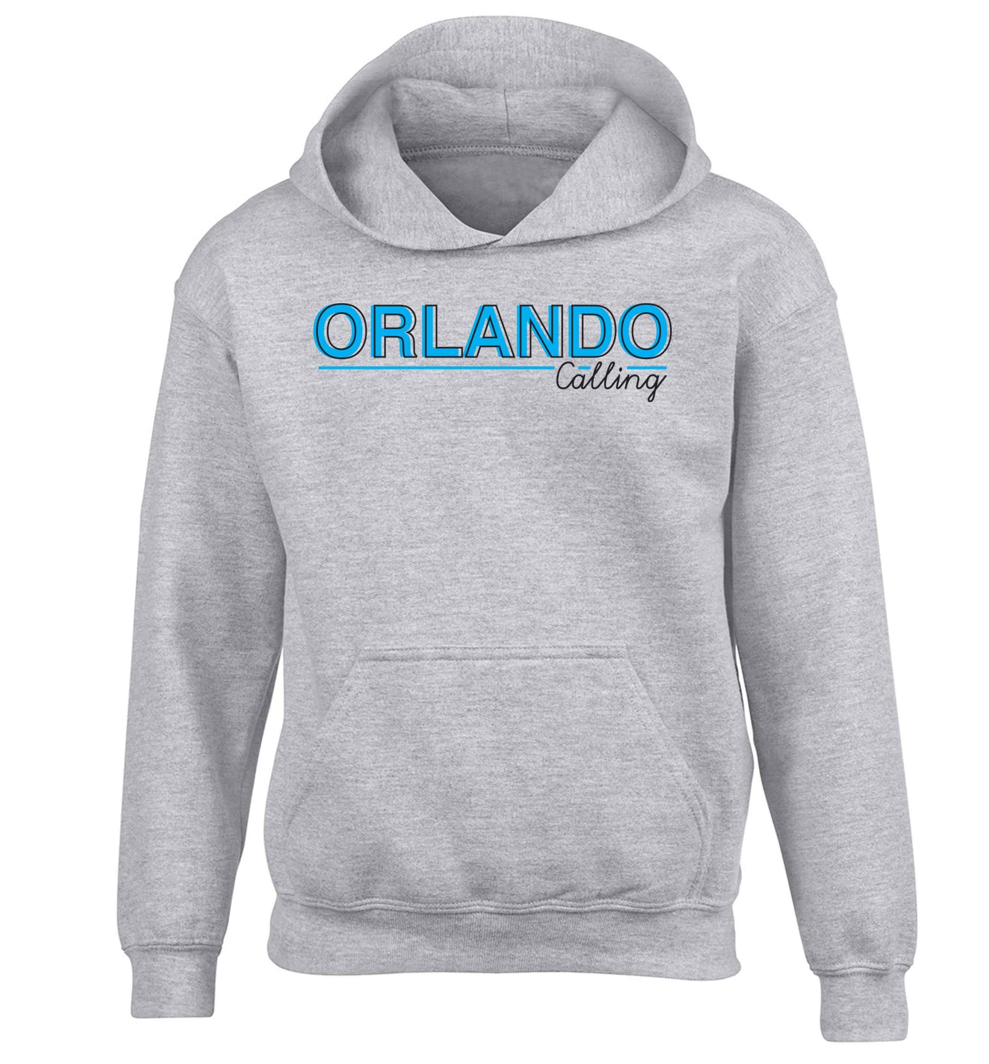 Orlando calling children's grey hoodie 12-13 Years