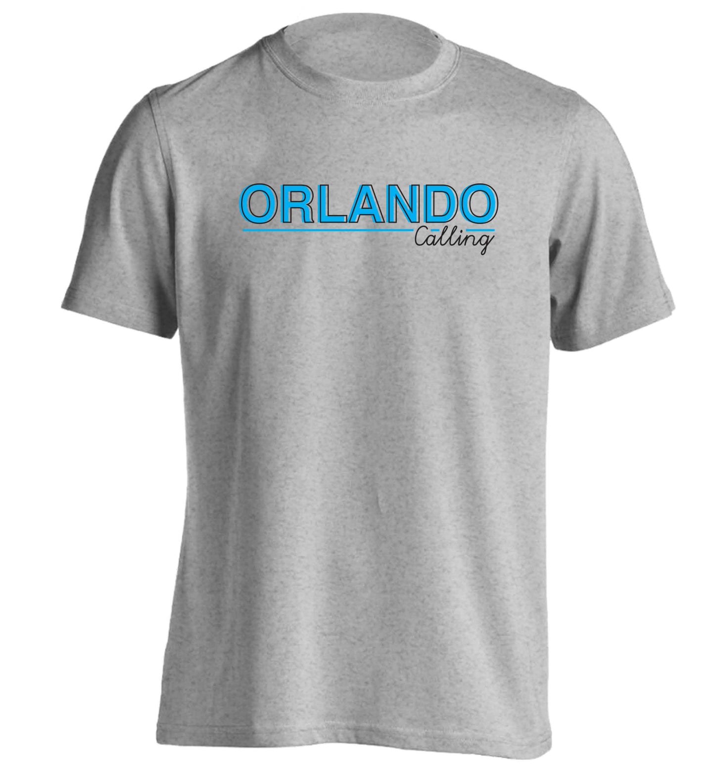 Orlando calling adults unisex grey Tshirt 2XL