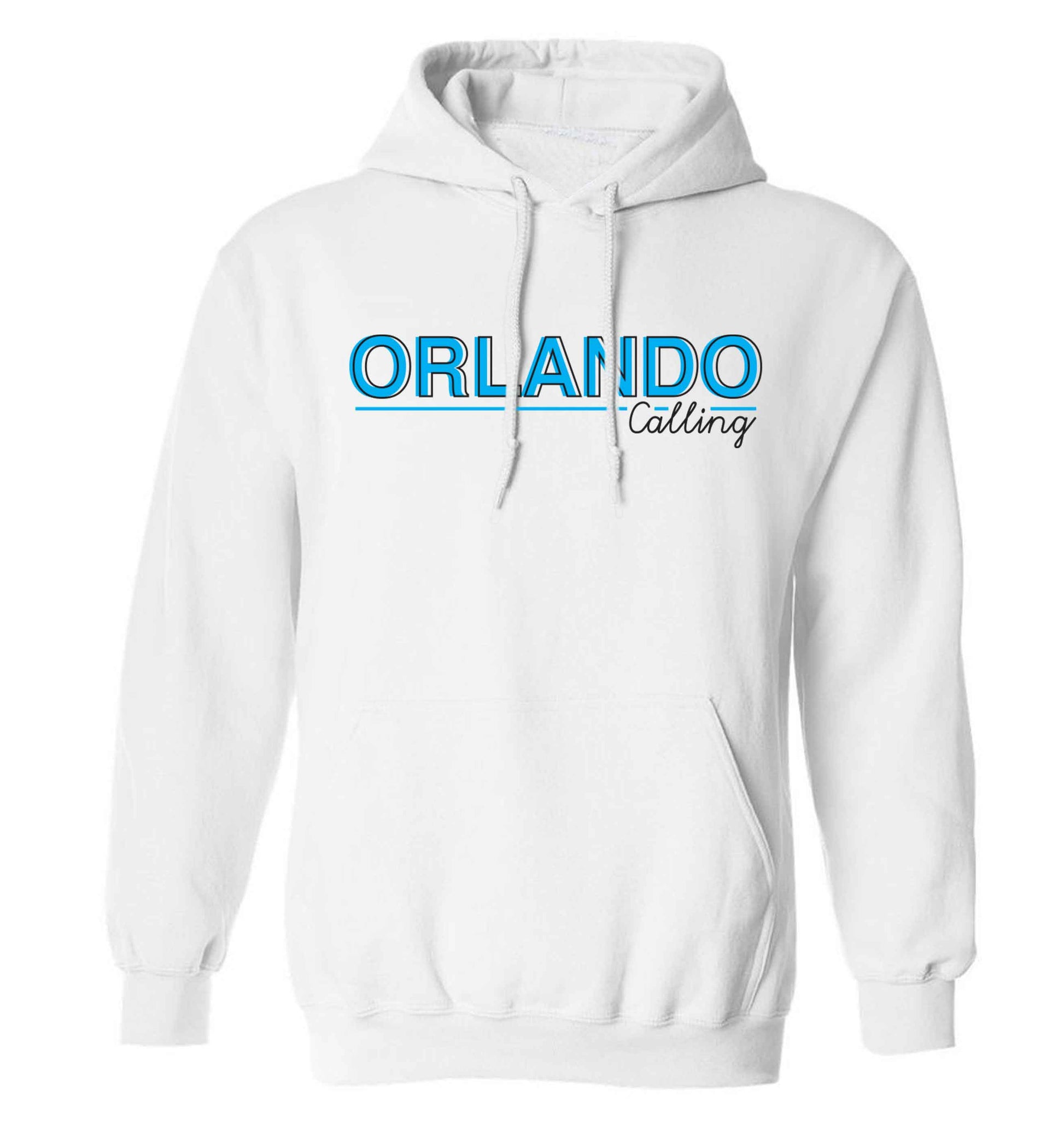 Orlando calling adults unisex white hoodie 2XL