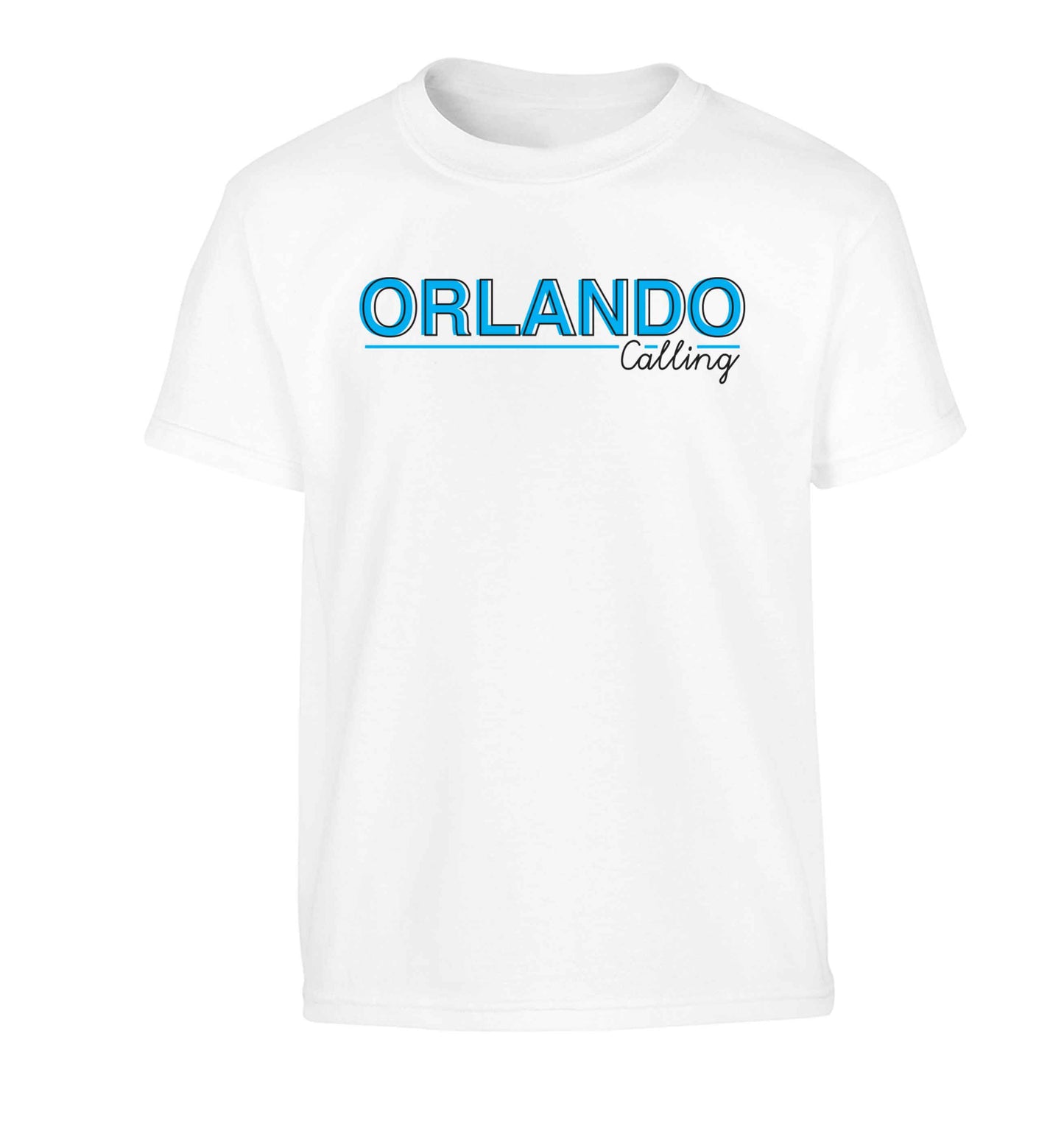 Orlando calling Children's white Tshirt 12-13 Years