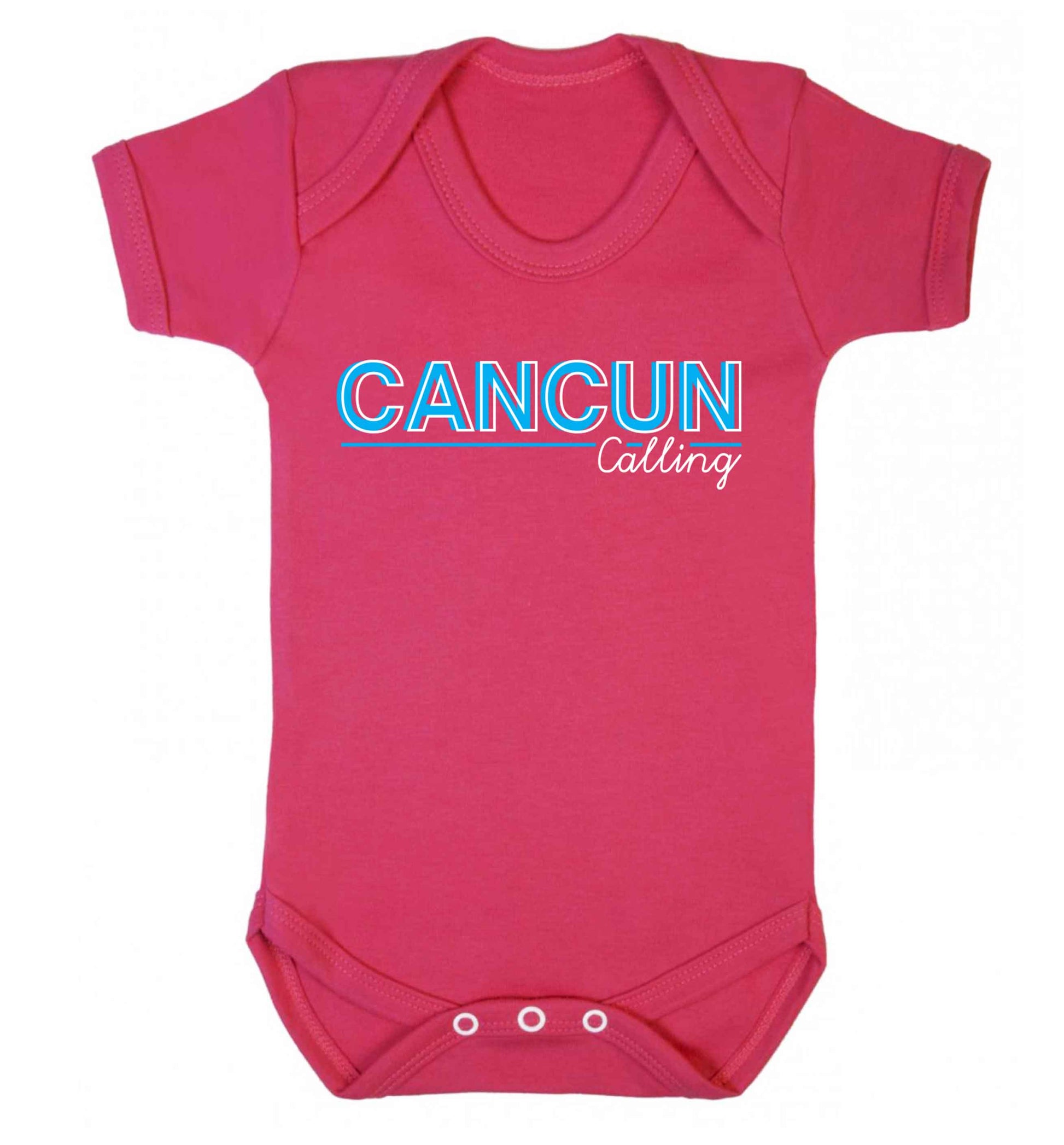 Cancun calling Baby Vest dark pink 18-24 months