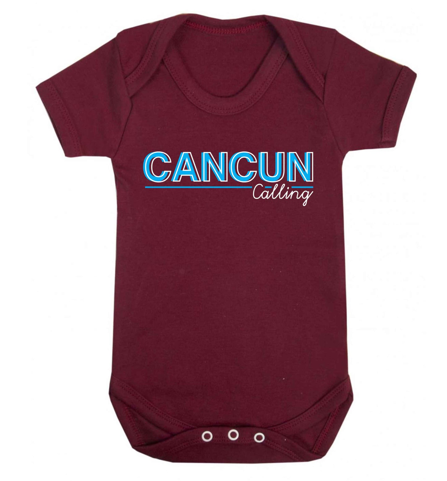 Cancun calling Baby Vest maroon 18-24 months