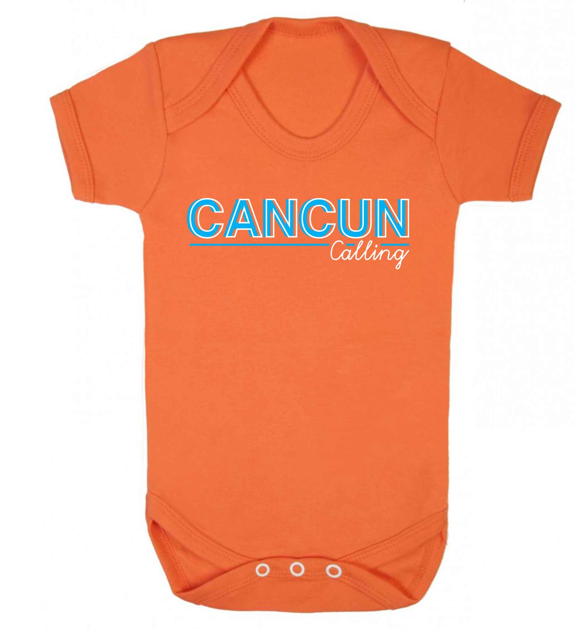 Cancun calling Baby Vest orange 18-24 months