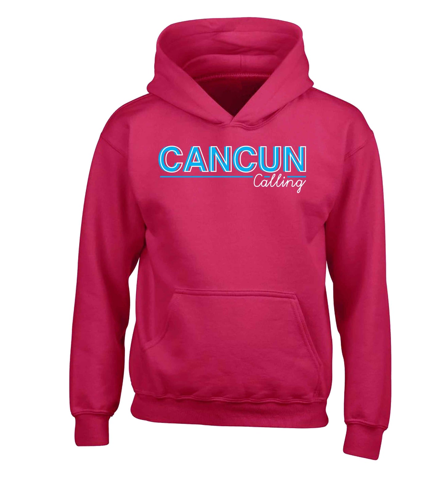 Cancun calling children's pink hoodie 12-13 Years