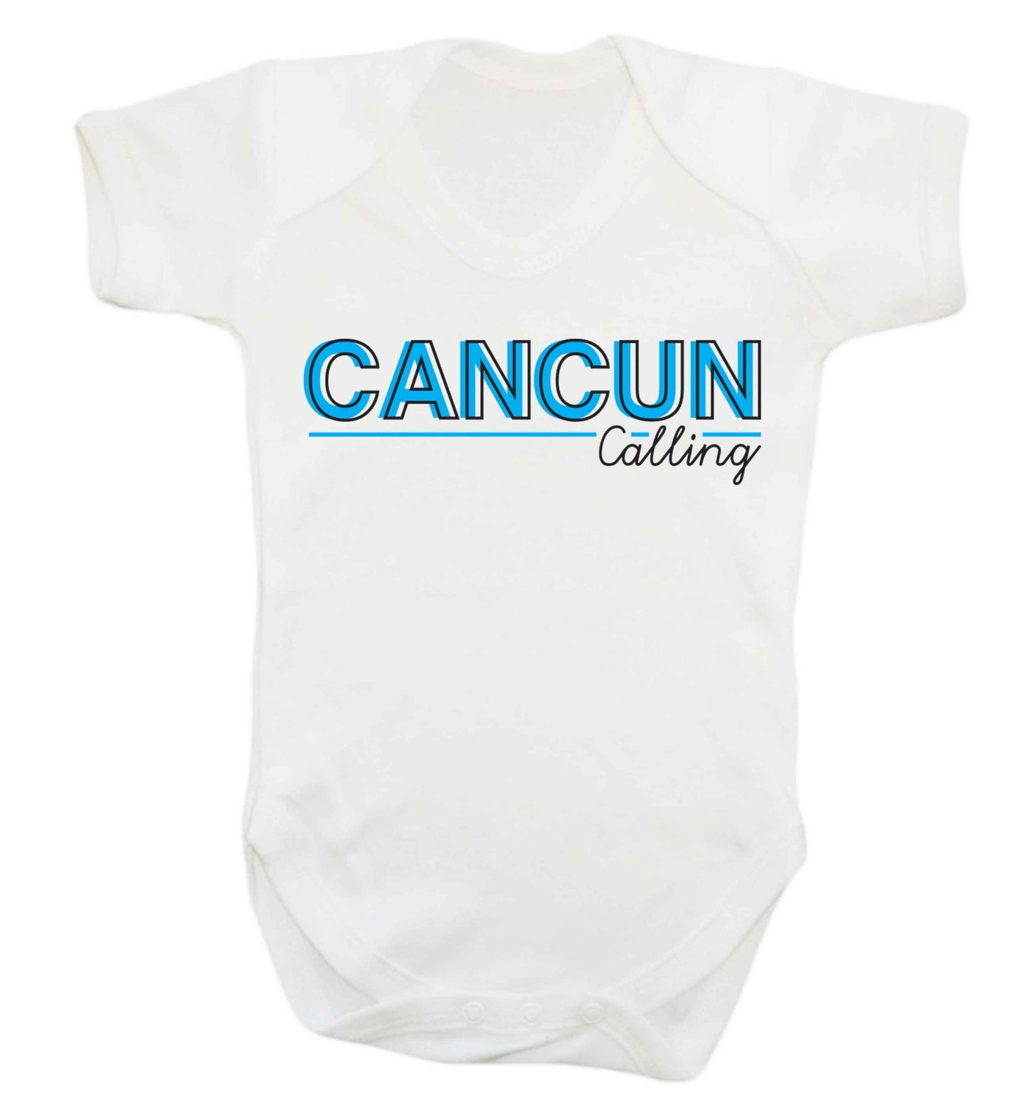 Cancun calling Baby Vest white 18-24 months