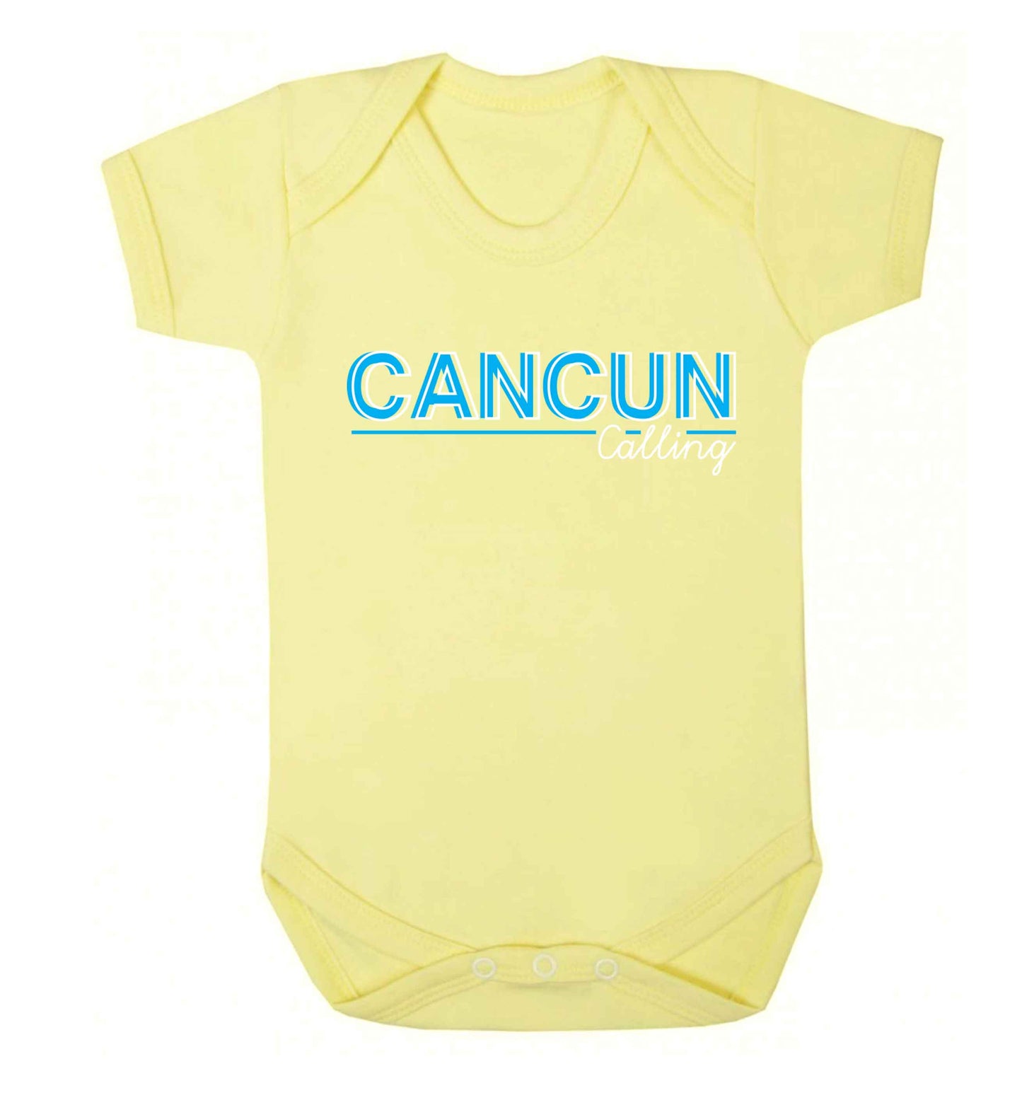 Cancun calling Baby Vest pale yellow 18-24 months