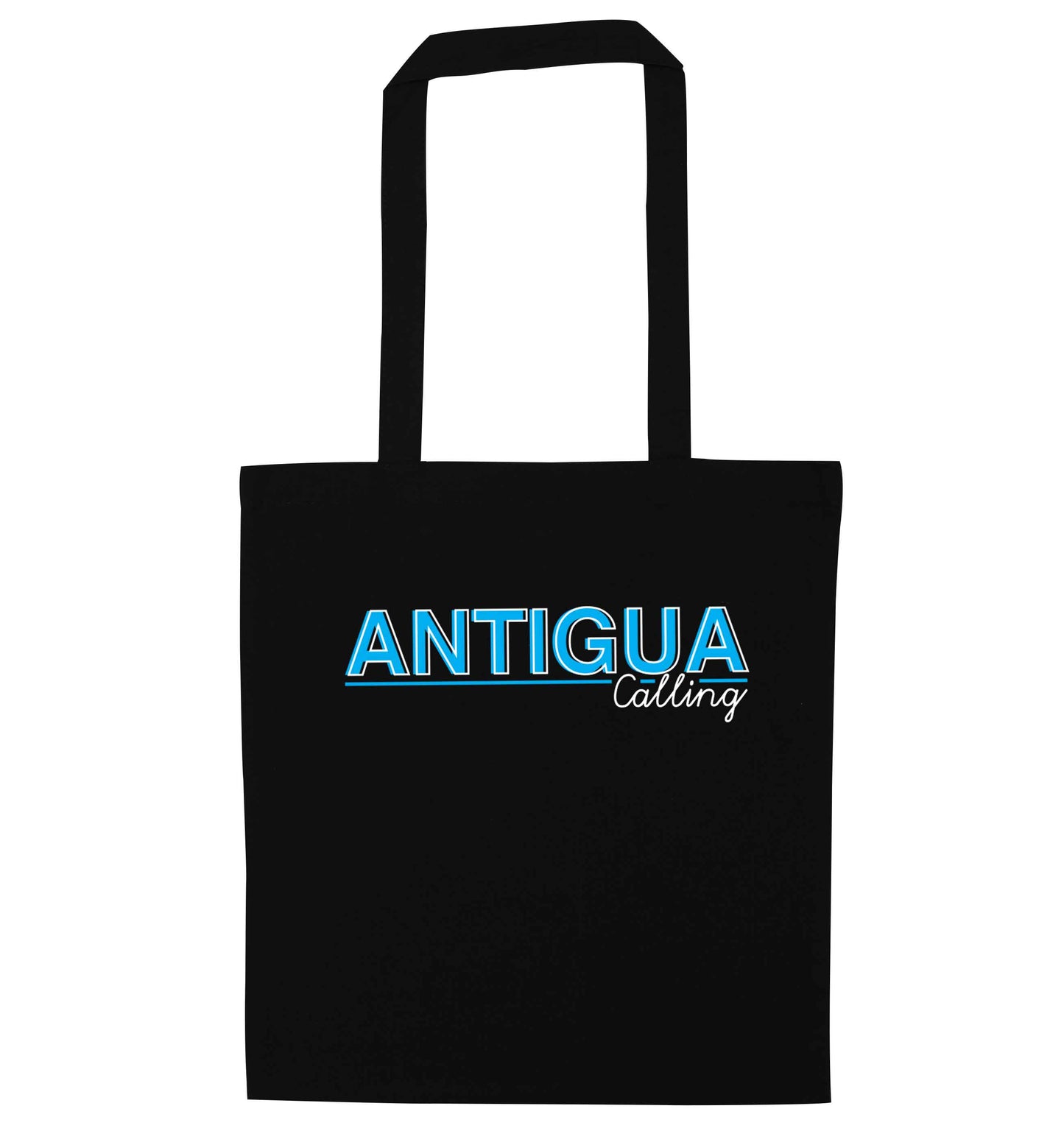 Antigua calling black tote bag