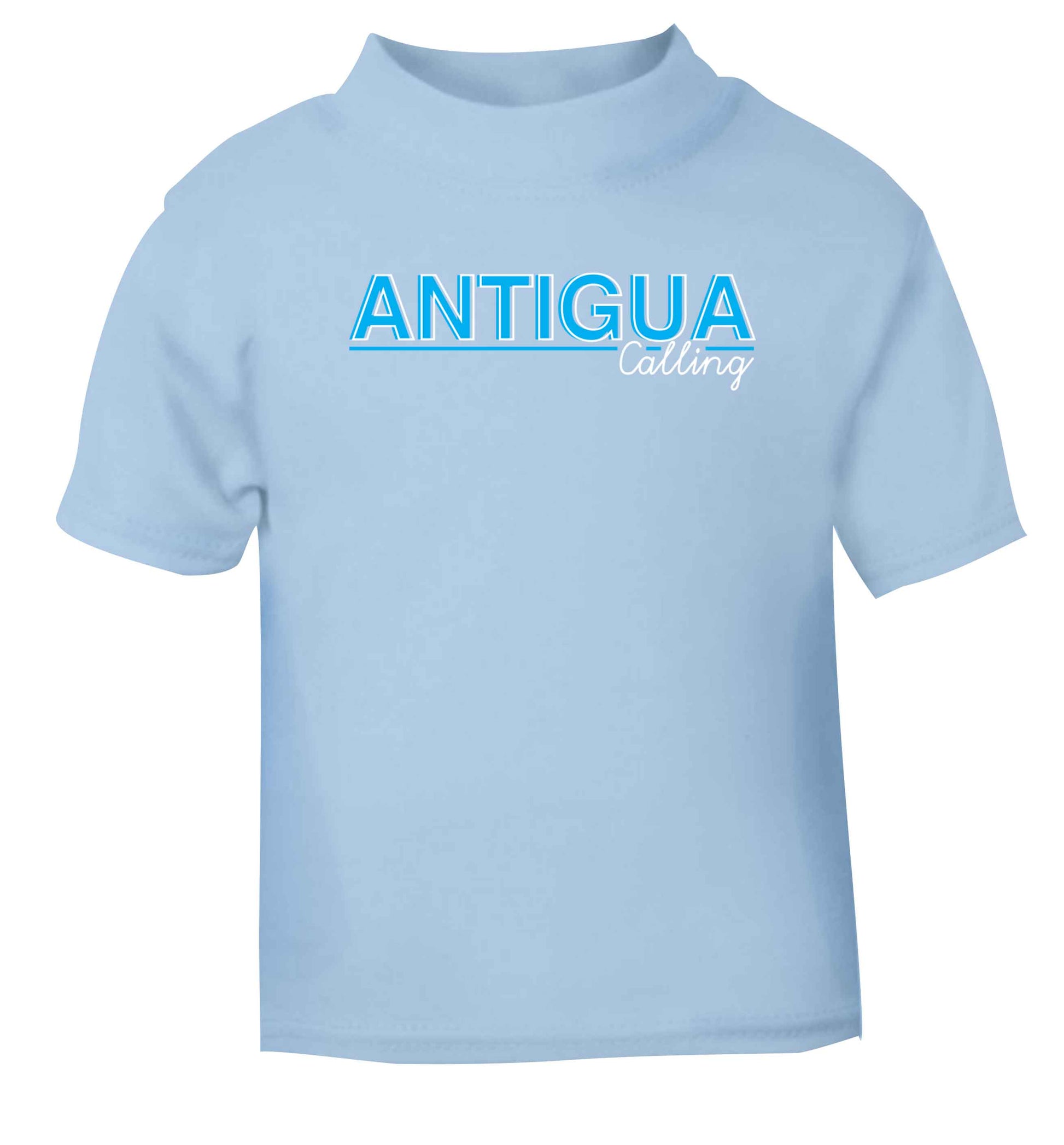 Antigua calling light blue Baby Toddler Tshirt 2 Years