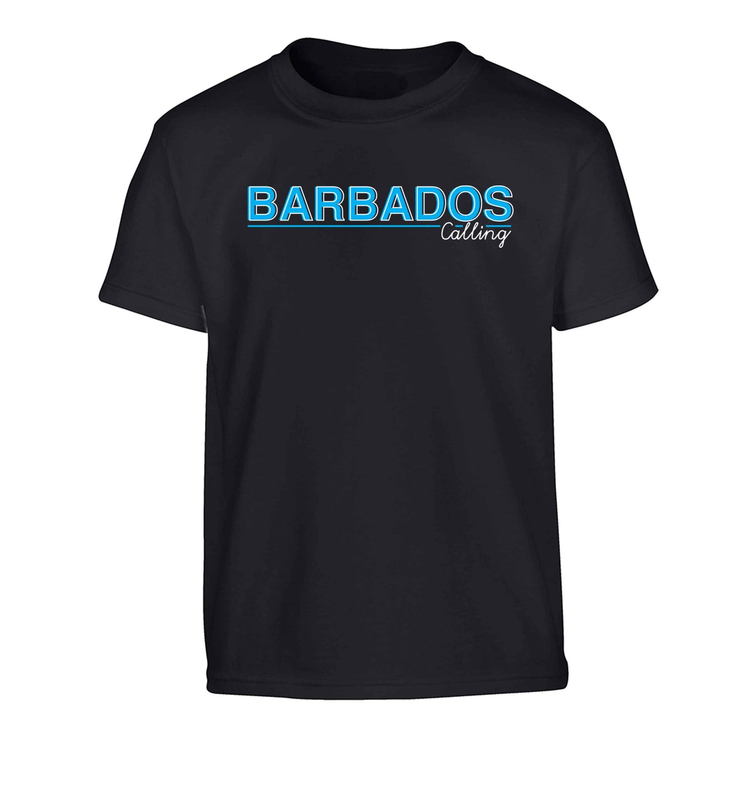 Barbados calling Children's black Tshirt 12-13 Years