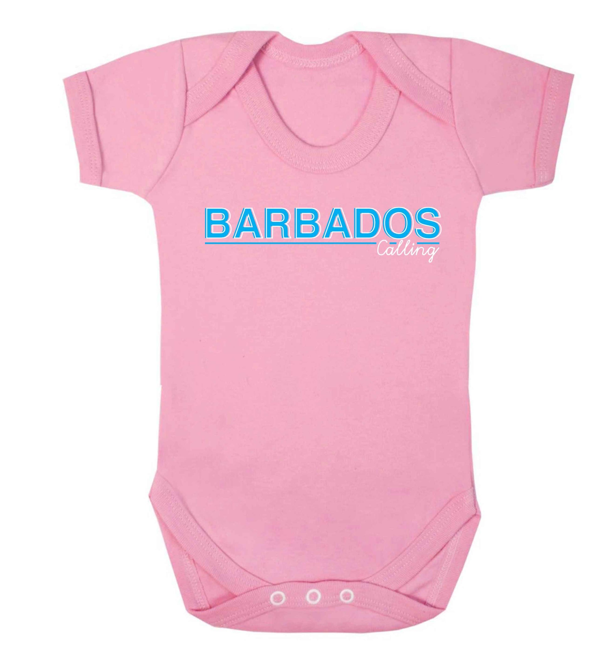 Barbados calling Baby Vest pale pink 18-24 months