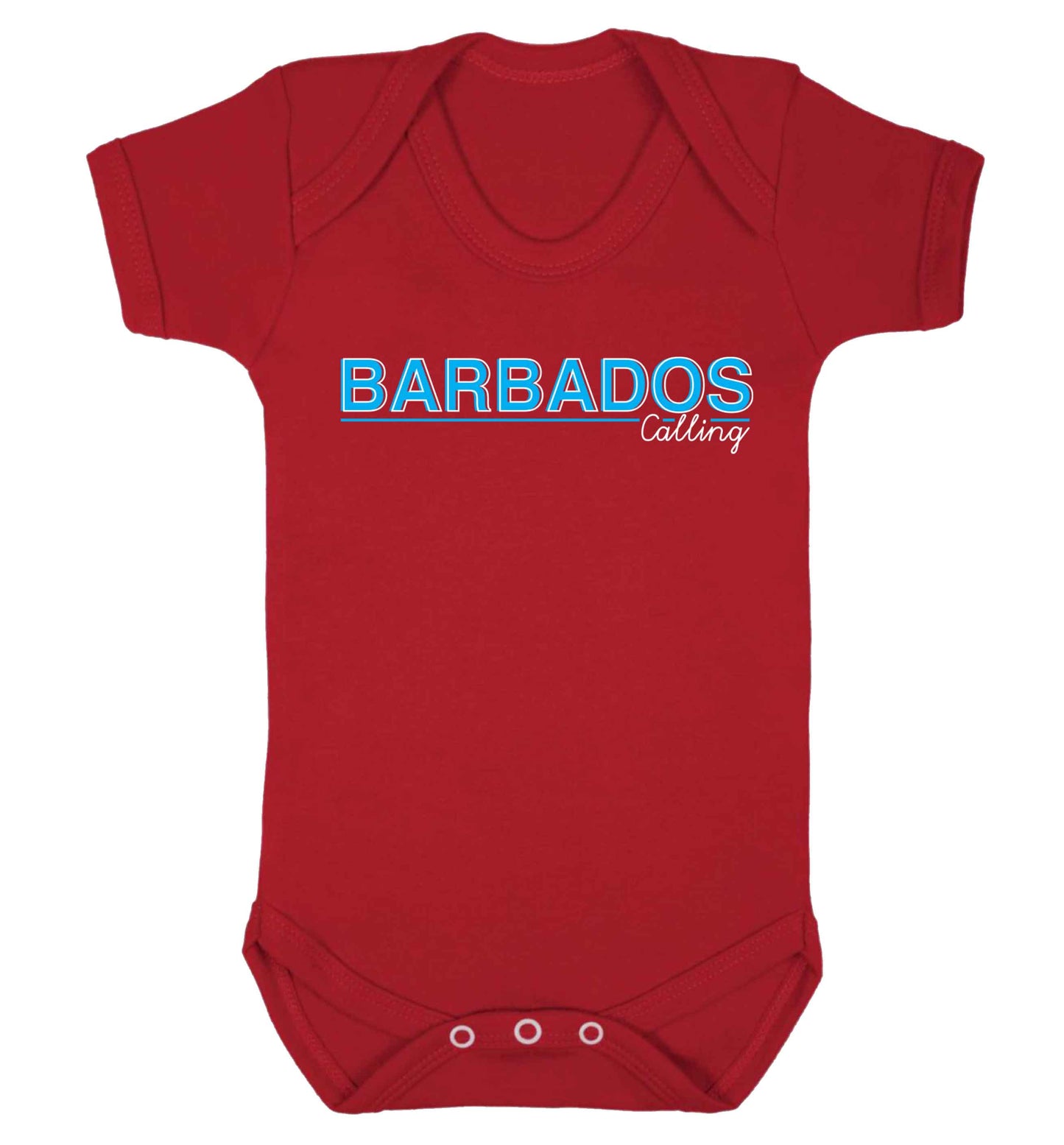 Barbados calling Baby Vest red 18-24 months