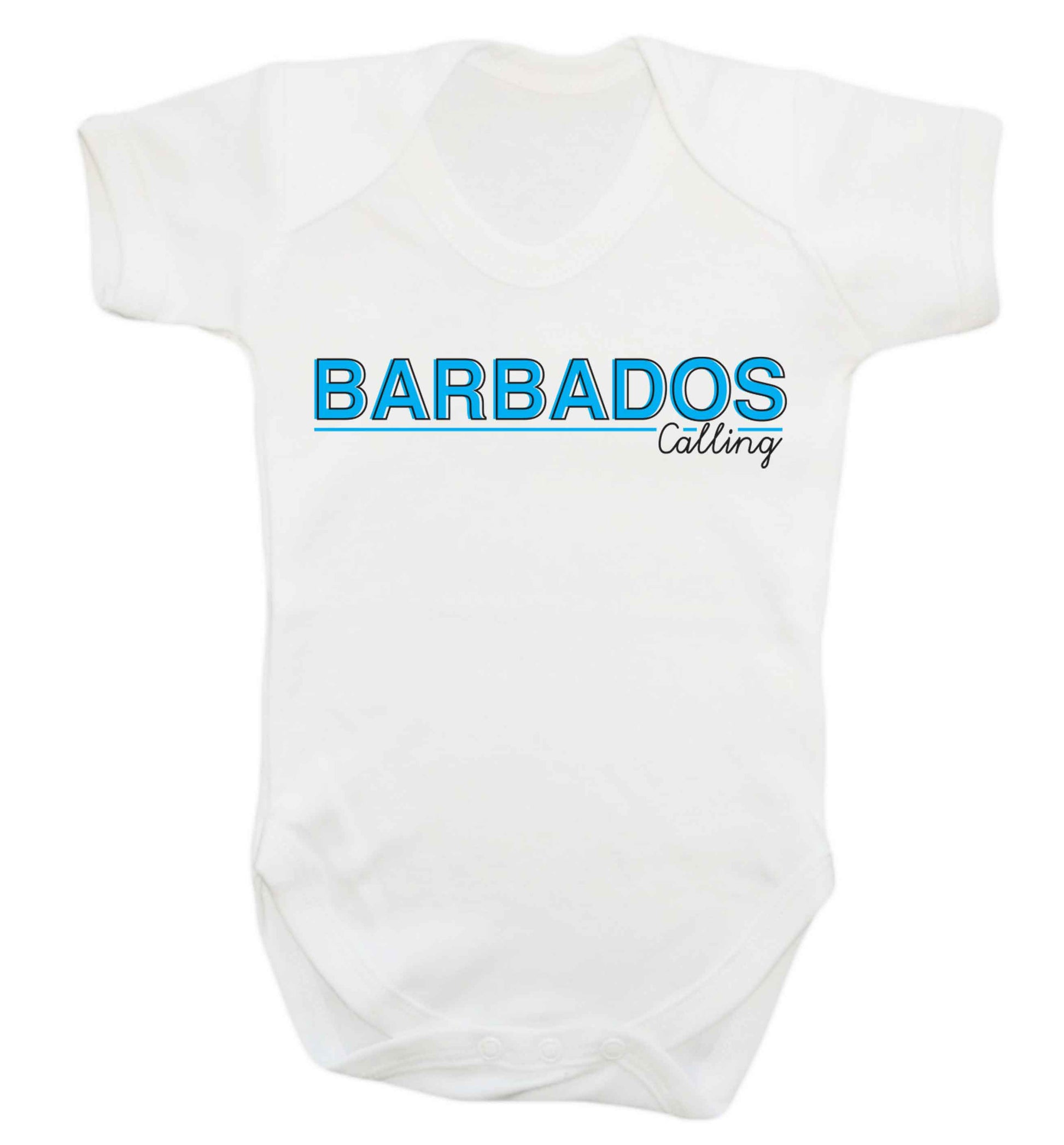 Barbados calling Baby Vest white 18-24 months