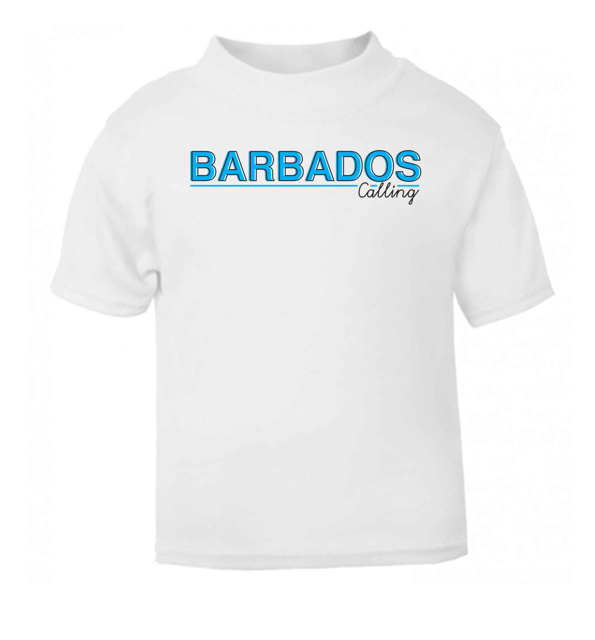 Barbados calling white Baby Toddler Tshirt 2 Years