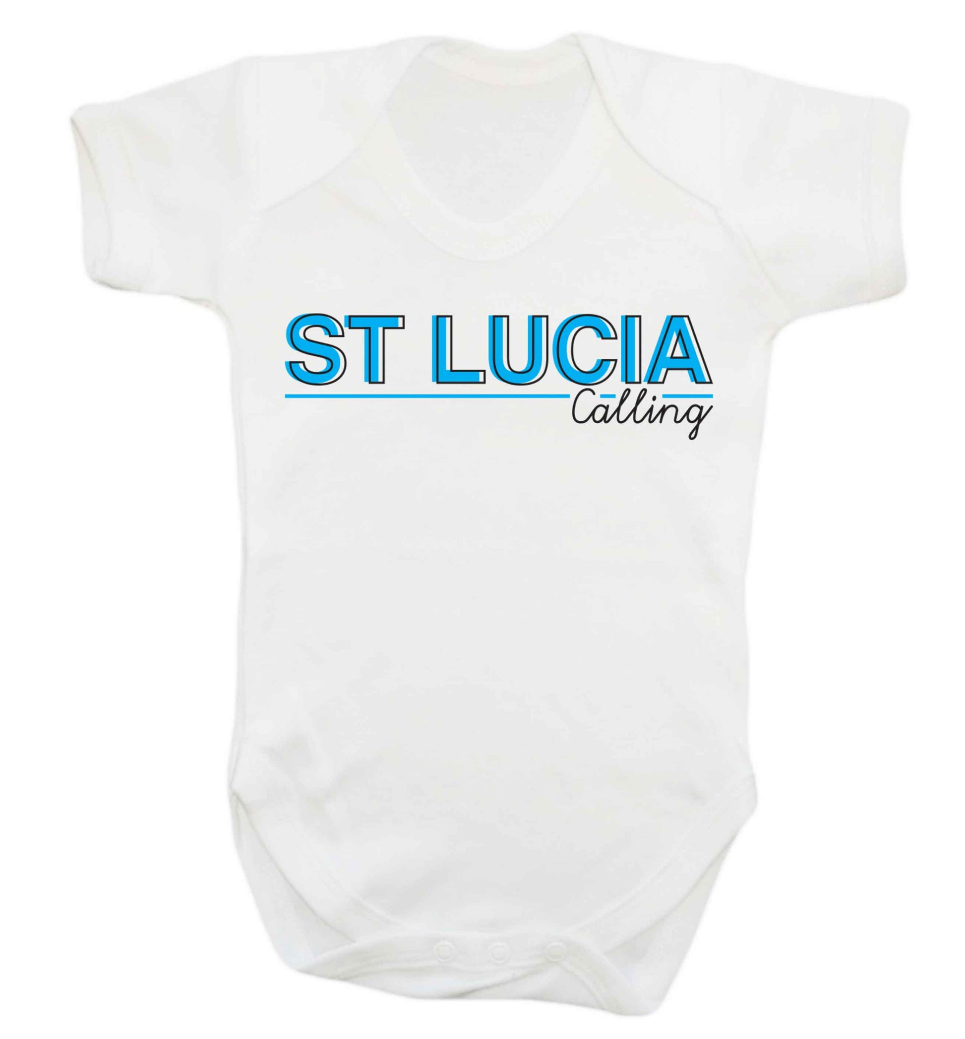 St Lucia calling Baby Vest white 18-24 months