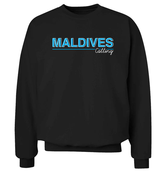 Maldives calling Adult's unisex black Sweater 2XL