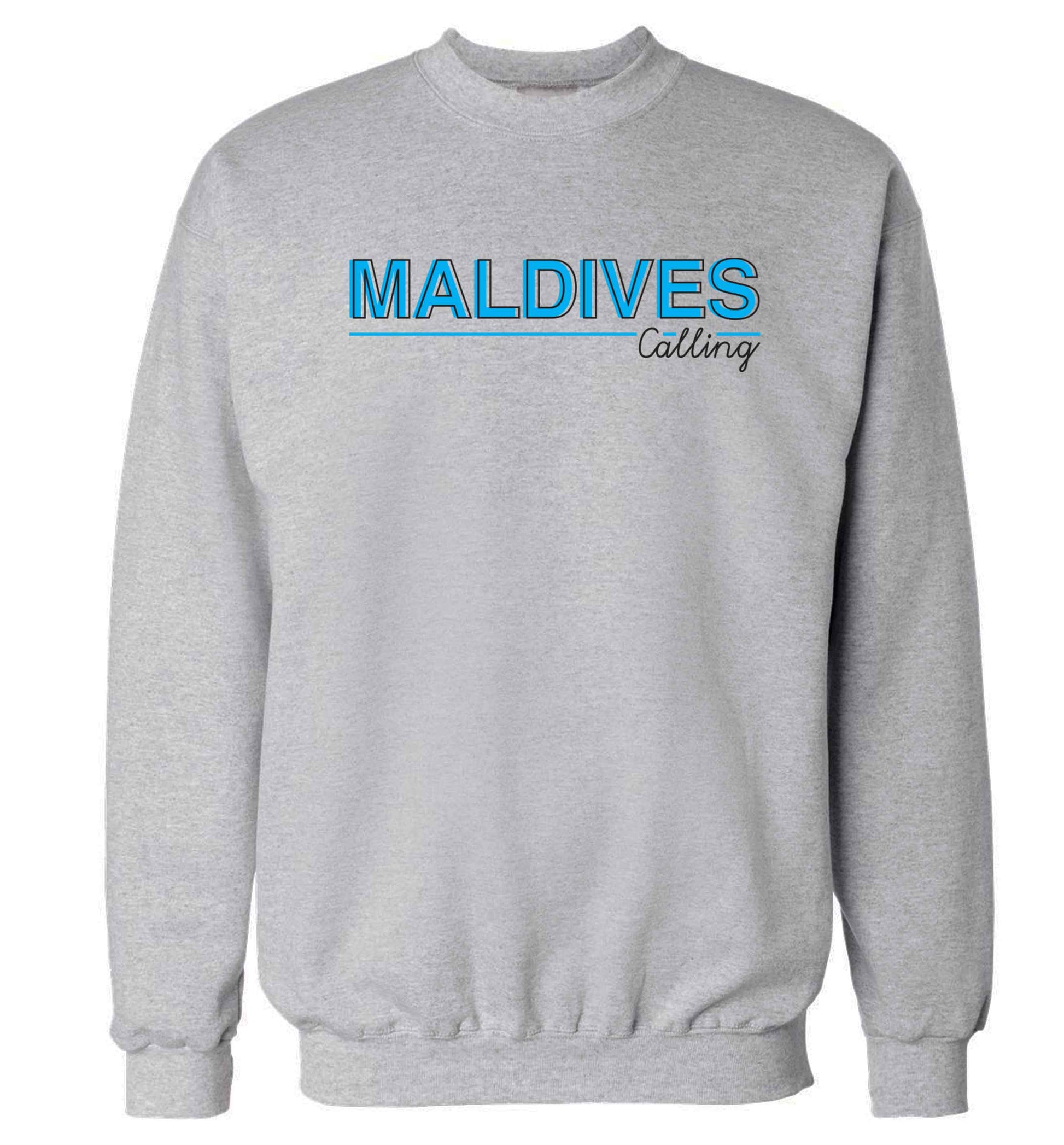 Maldives calling Adult's unisex grey Sweater 2XL