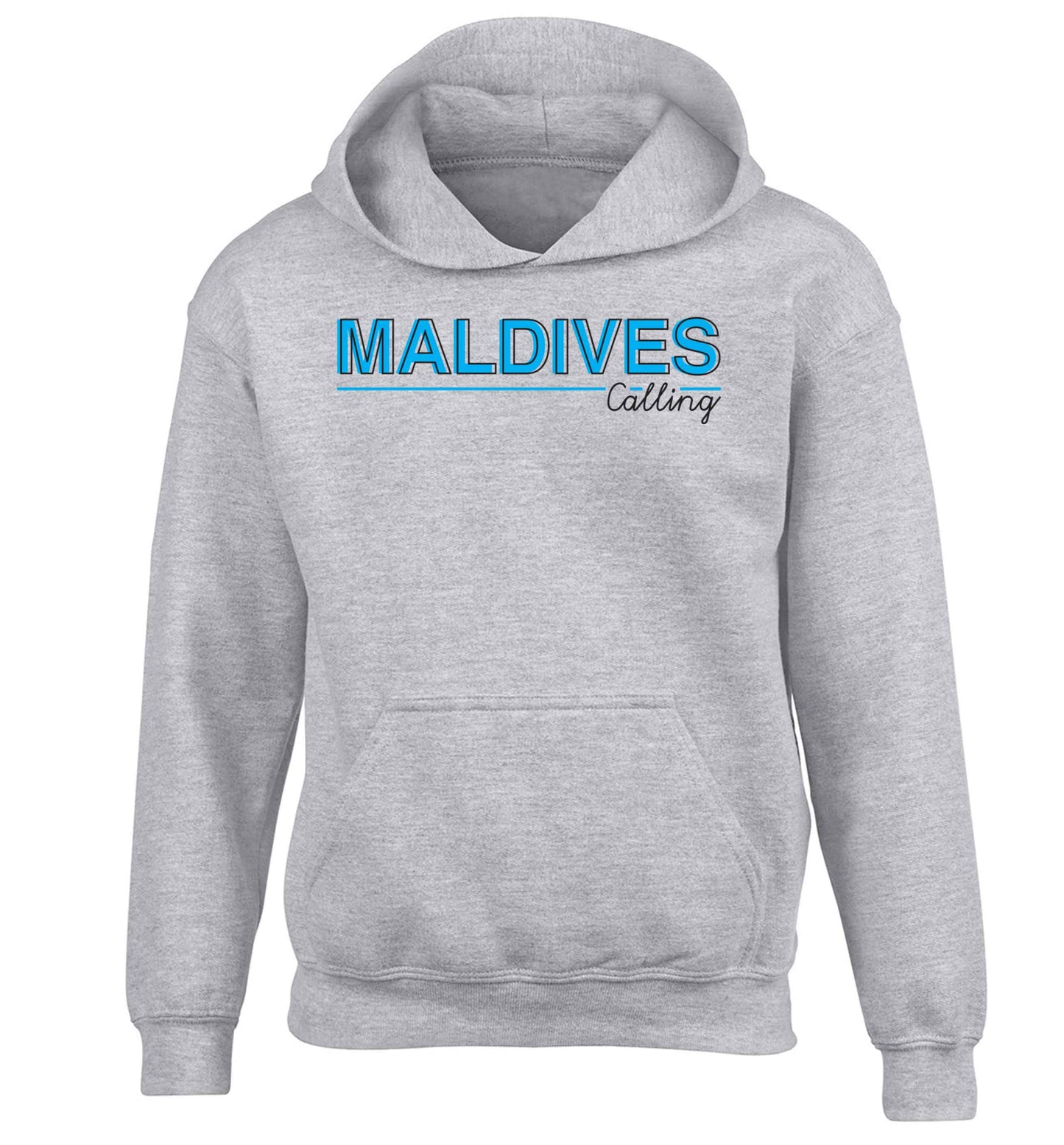 Maldives calling children's grey hoodie 12-13 Years