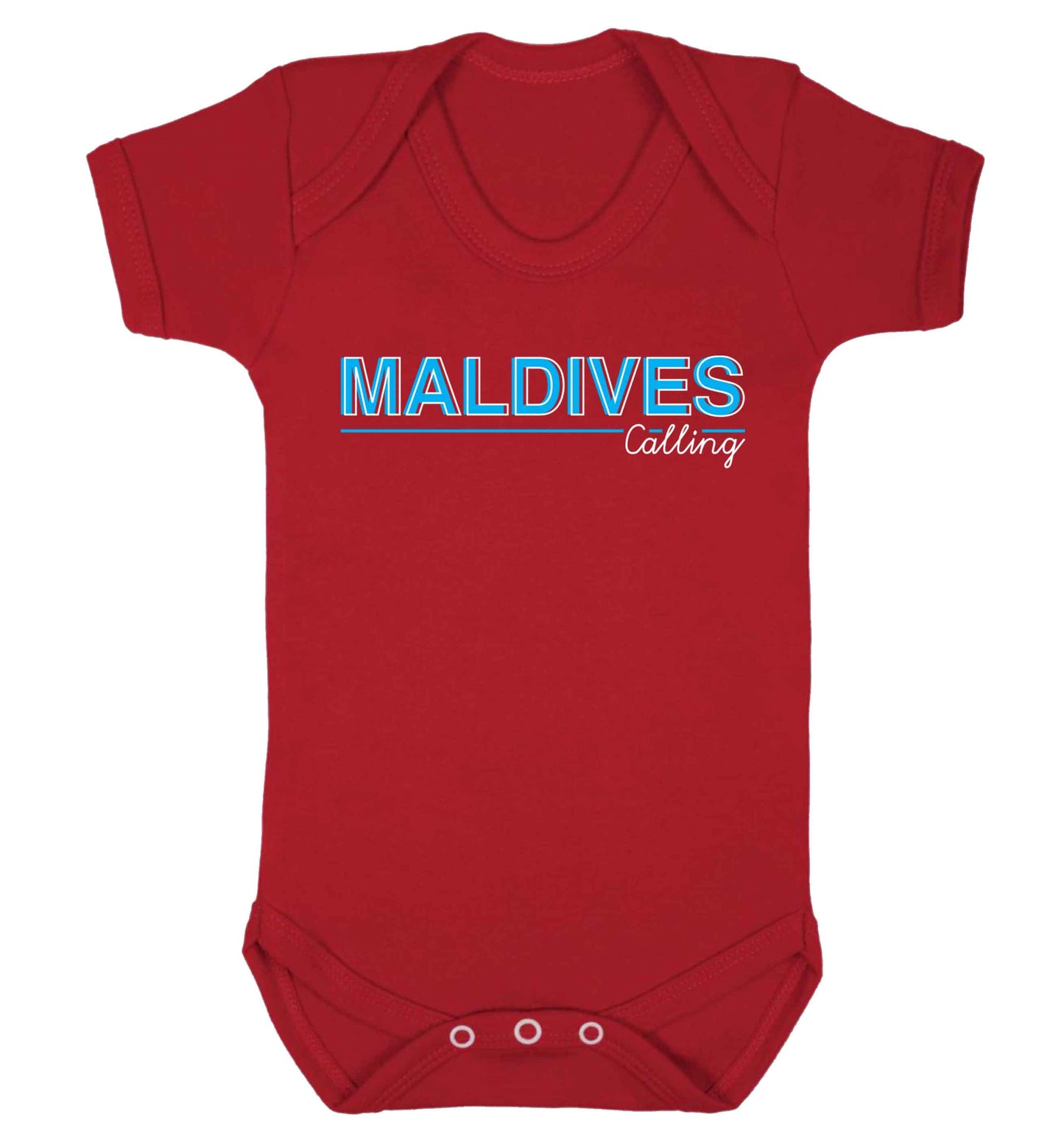 Maldives calling Baby Vest red 18-24 months