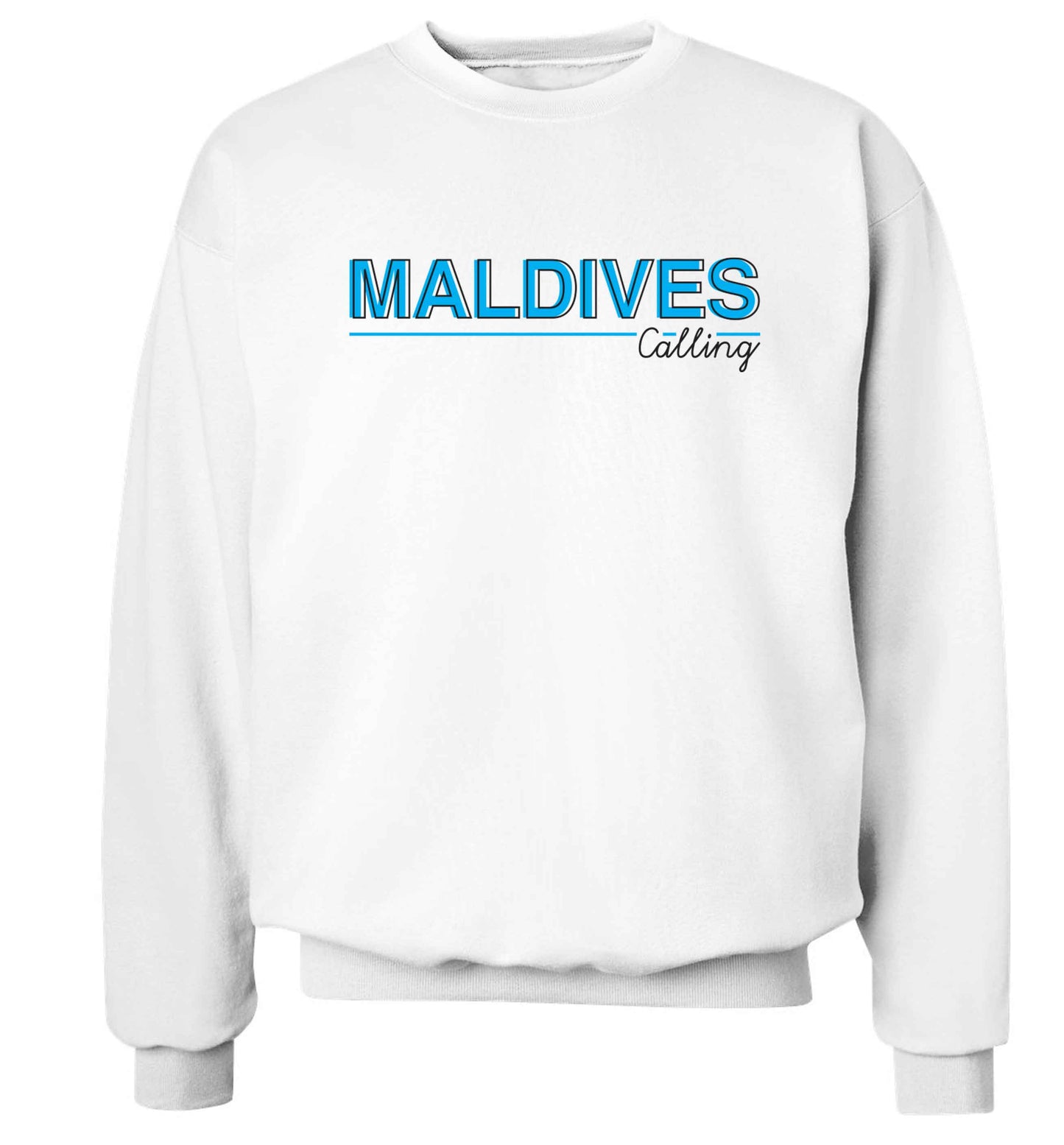 Maldives calling Adult's unisex white Sweater 2XL