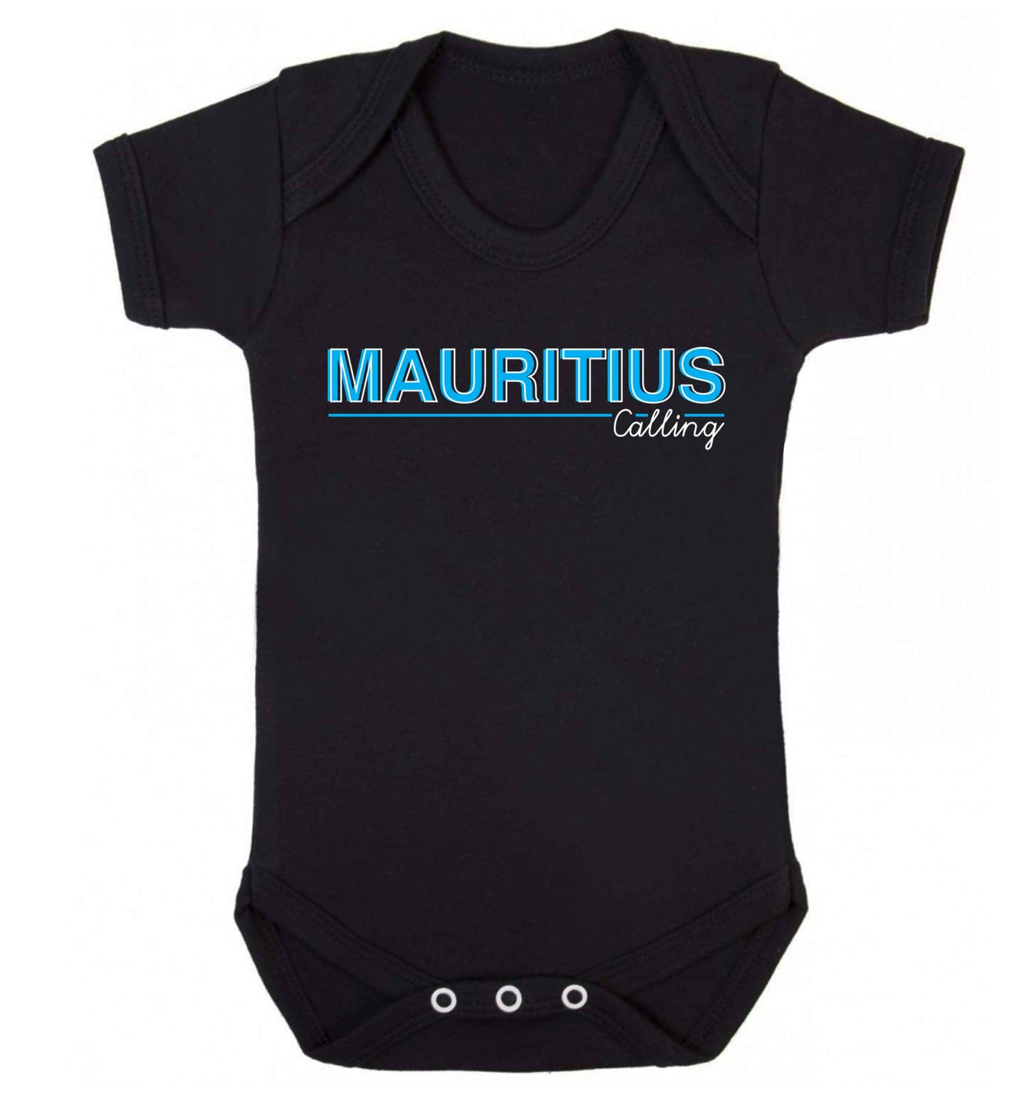 Mauritius calling Baby Vest black 18-24 months