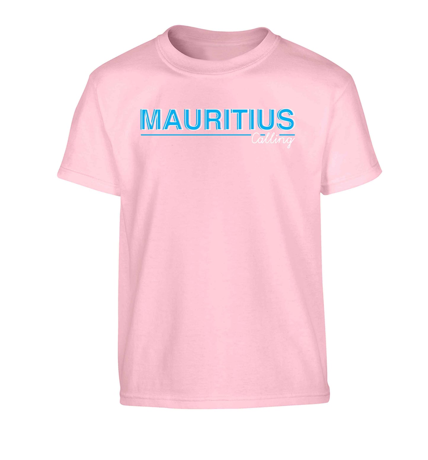Mauritius calling Children's light pink Tshirt 12-13 Years
