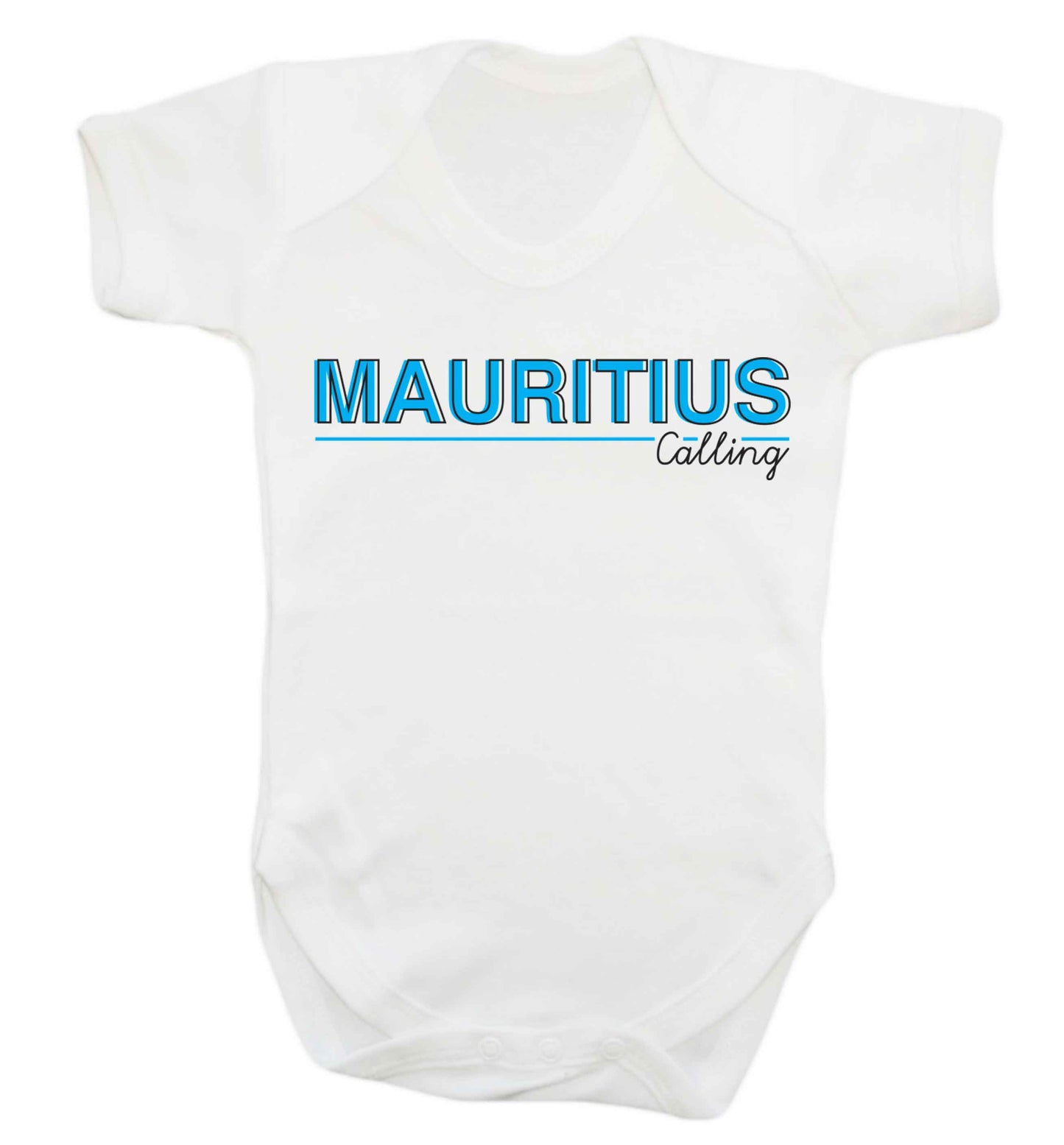 Mauritius calling Baby Vest white 18-24 months