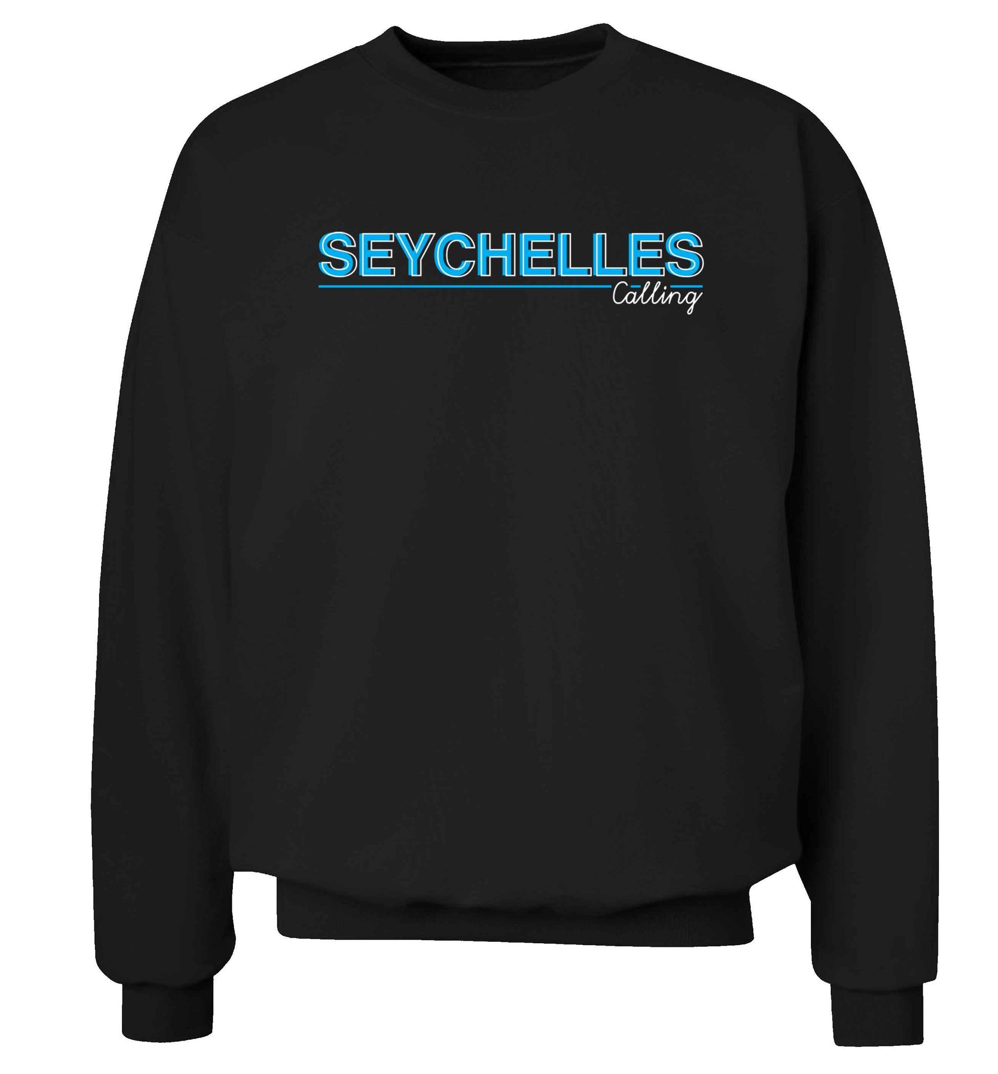 Seychelles calling Adult's unisex black Sweater 2XL