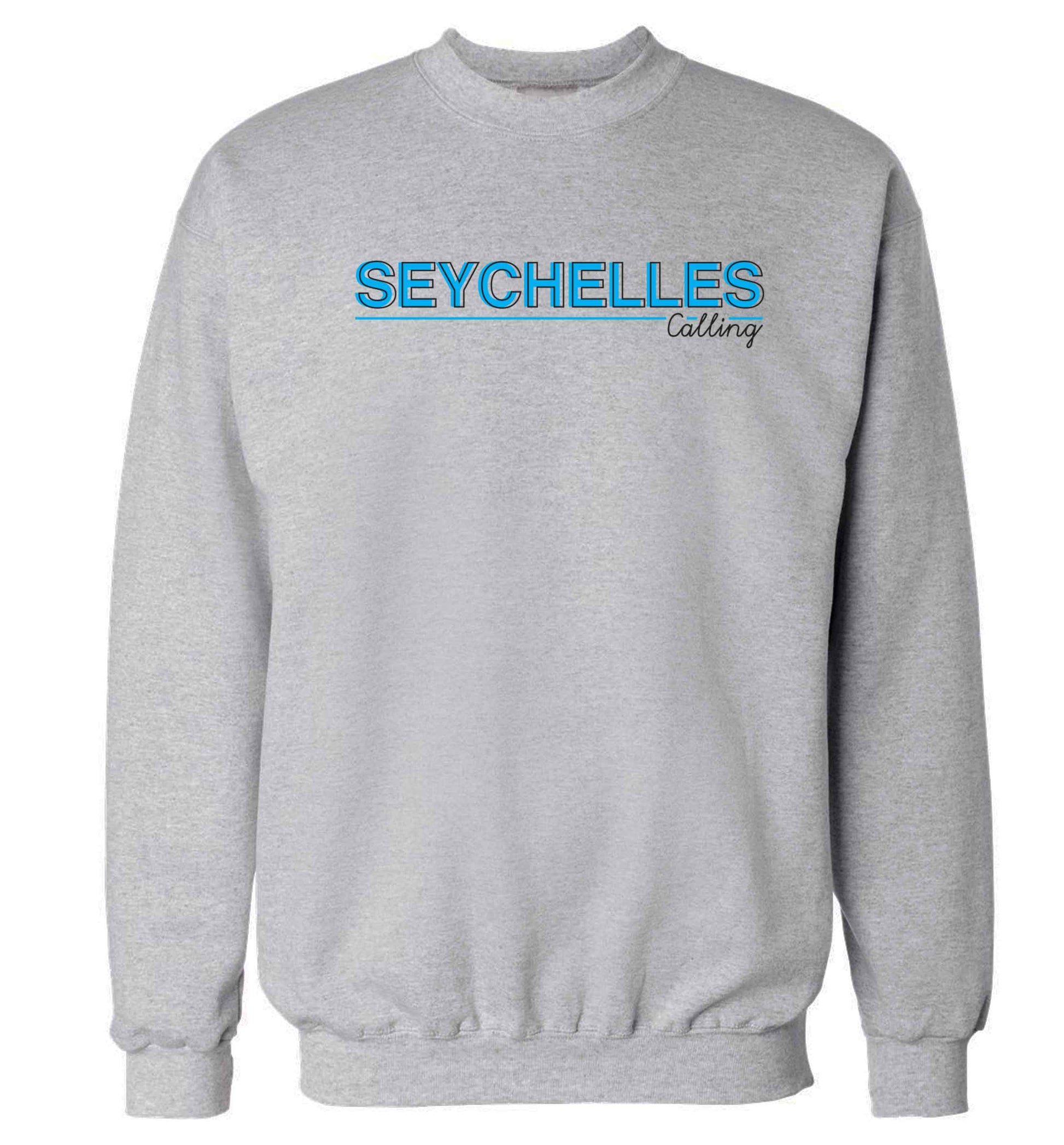Seychelles calling Adult's unisex grey Sweater 2XL