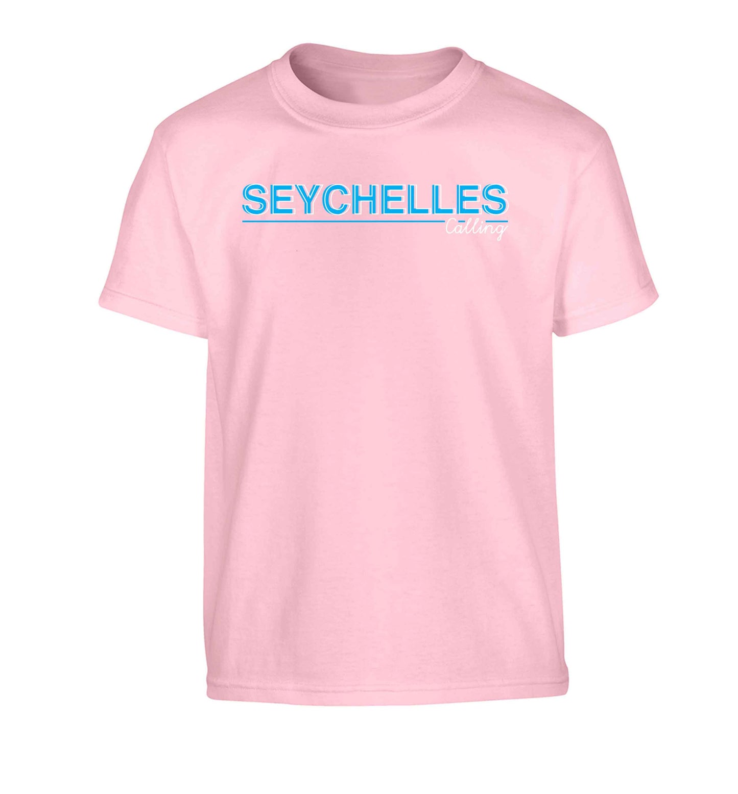 Seychelles calling Children's light pink Tshirt 12-13 Years